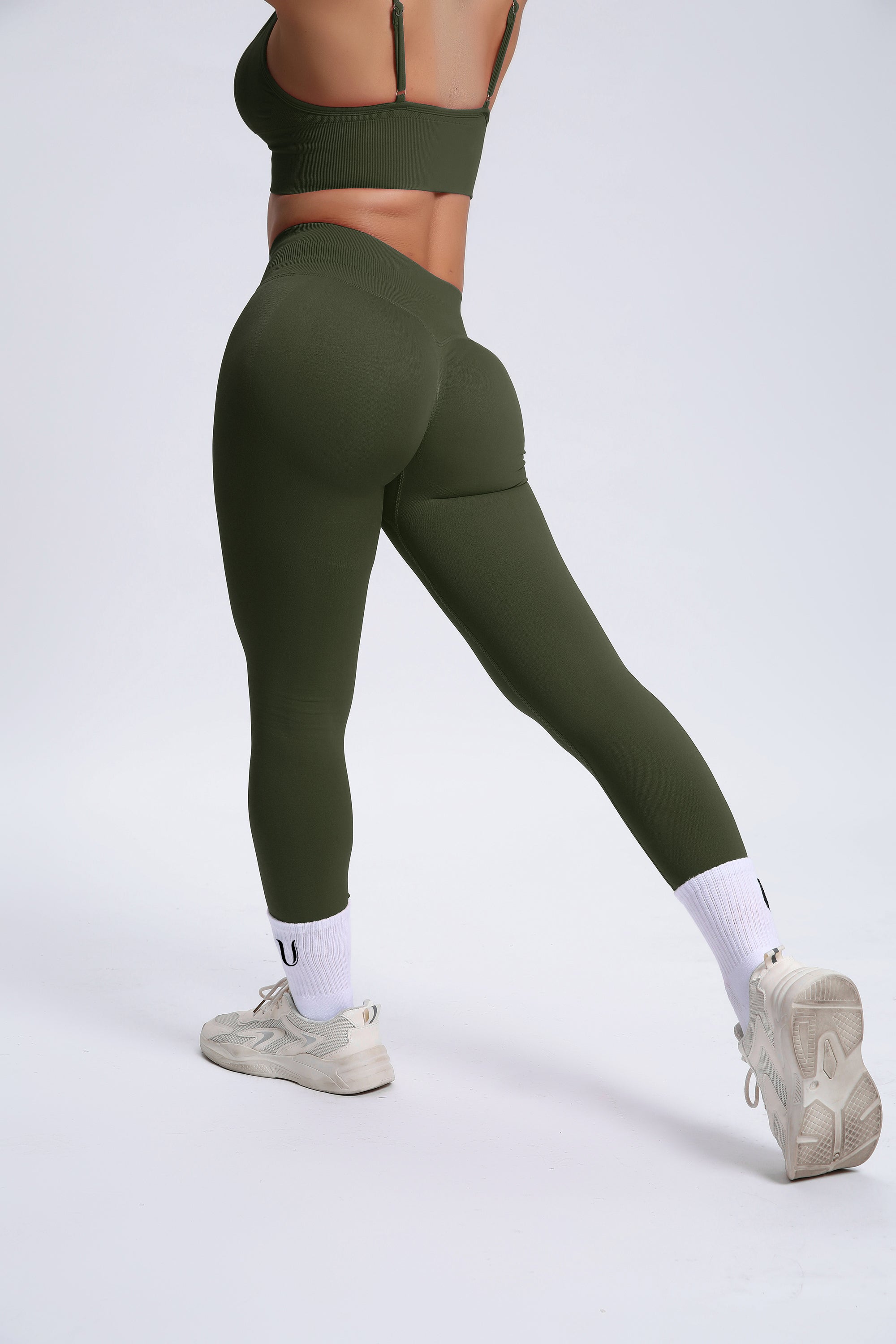 Joy | Legging Sculptant avec Scrunch – Vert