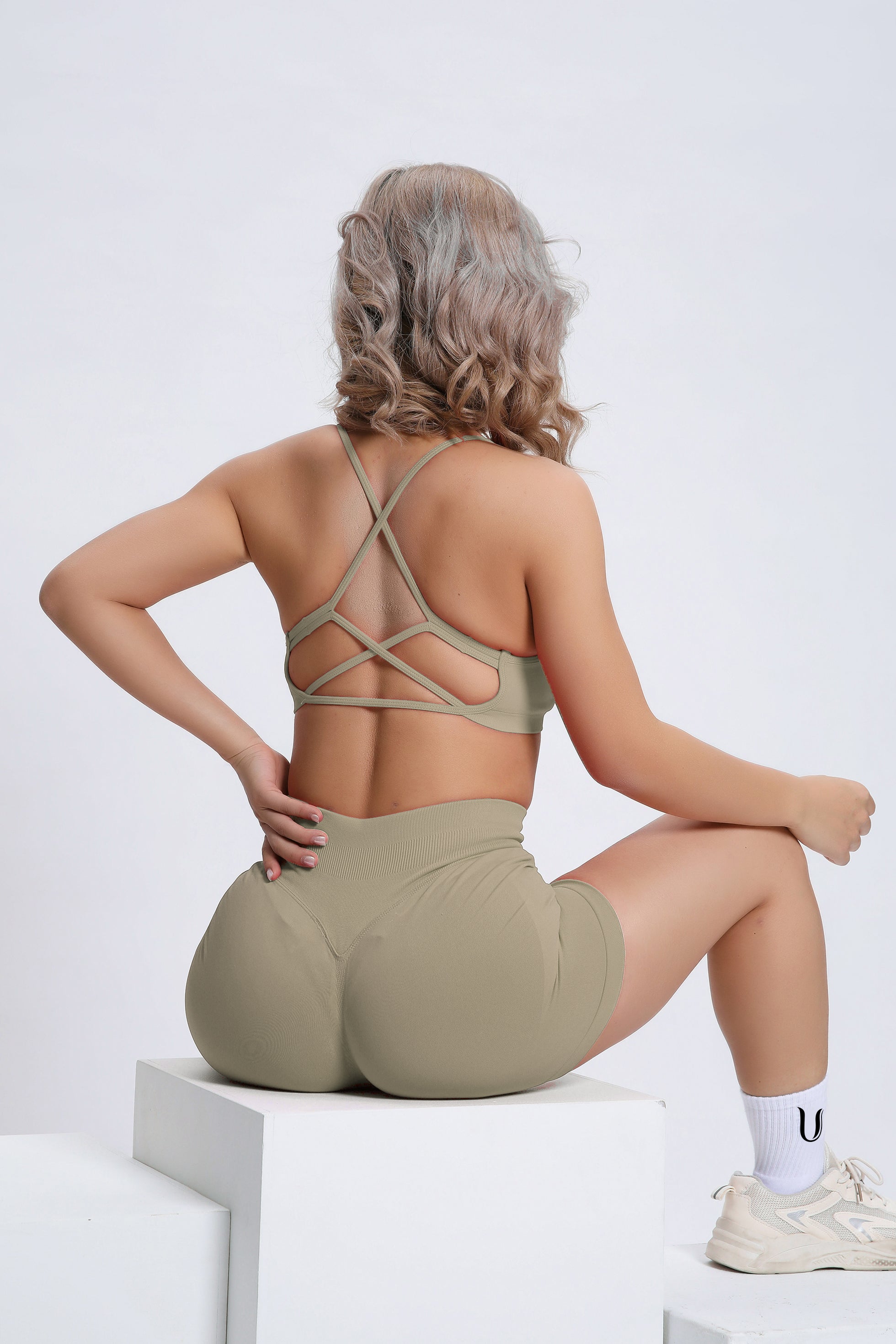 Joy | Short Sculptant avec Scrunch – Vert