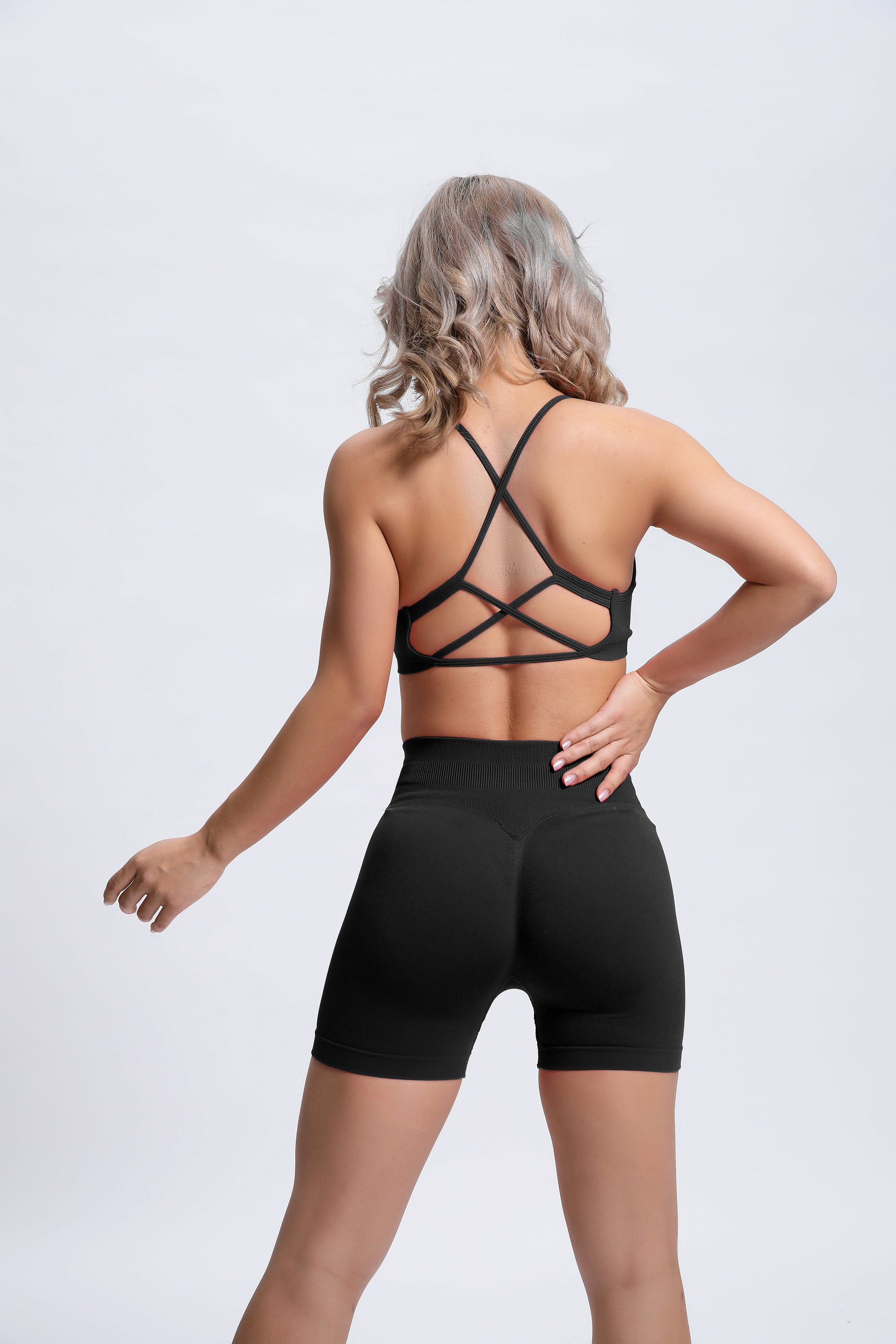 Joy | Crossback Sports Bra – Black