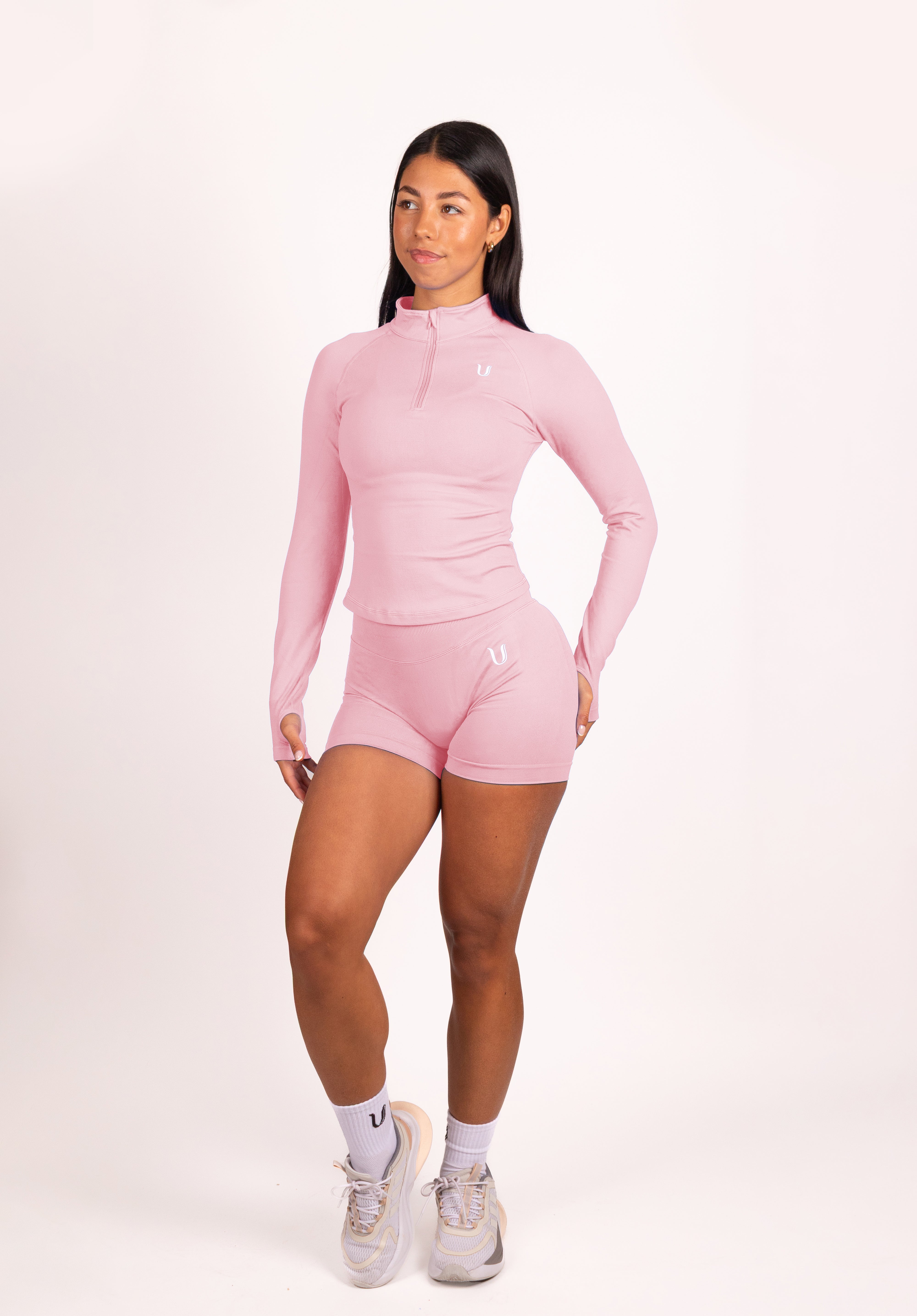 Beau Premium High Performance Scrunch Short Roze - Dames sportkleding afbeelding 6