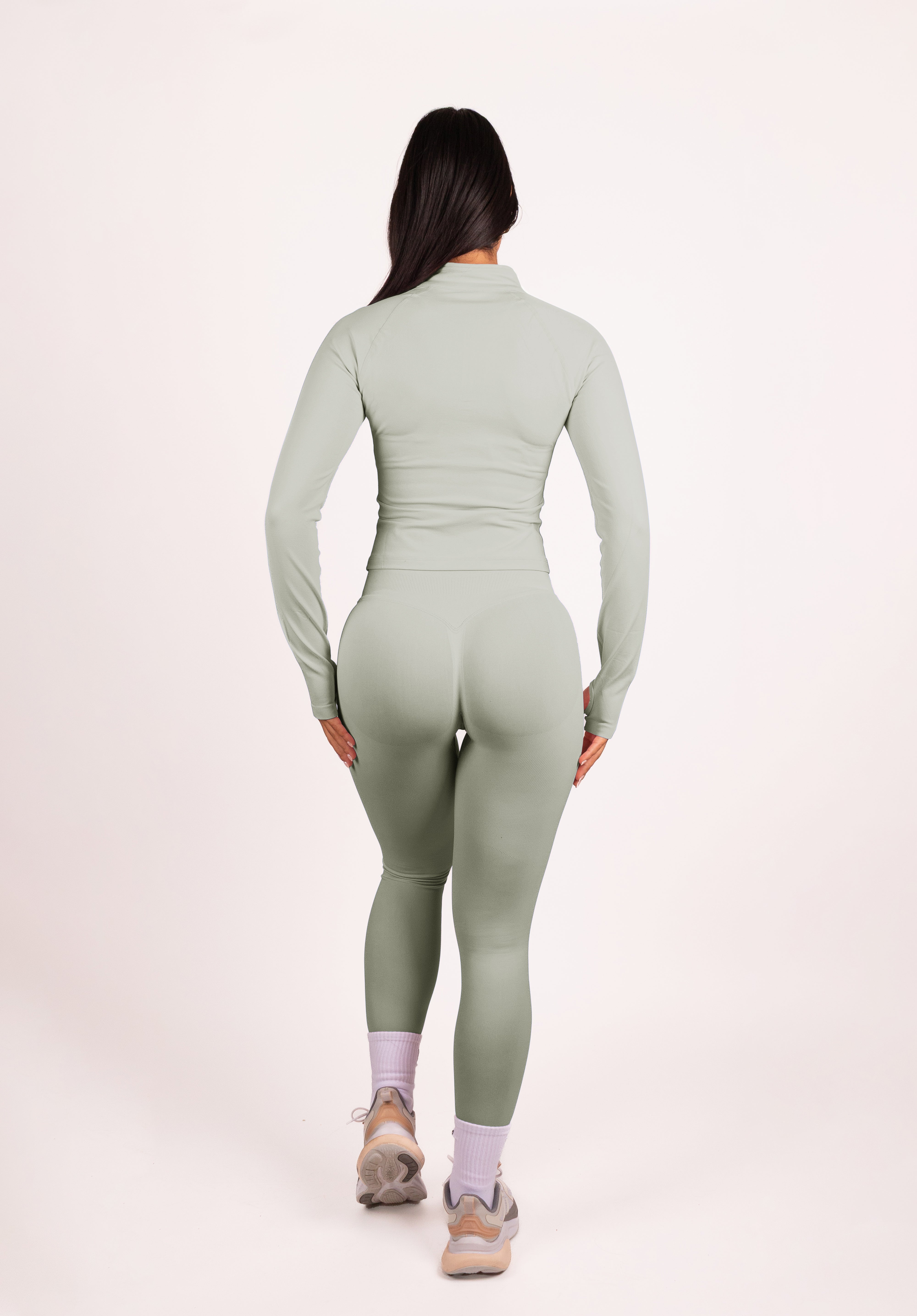 Beau | Premium High Performance Scrunch Leggings - Ivory