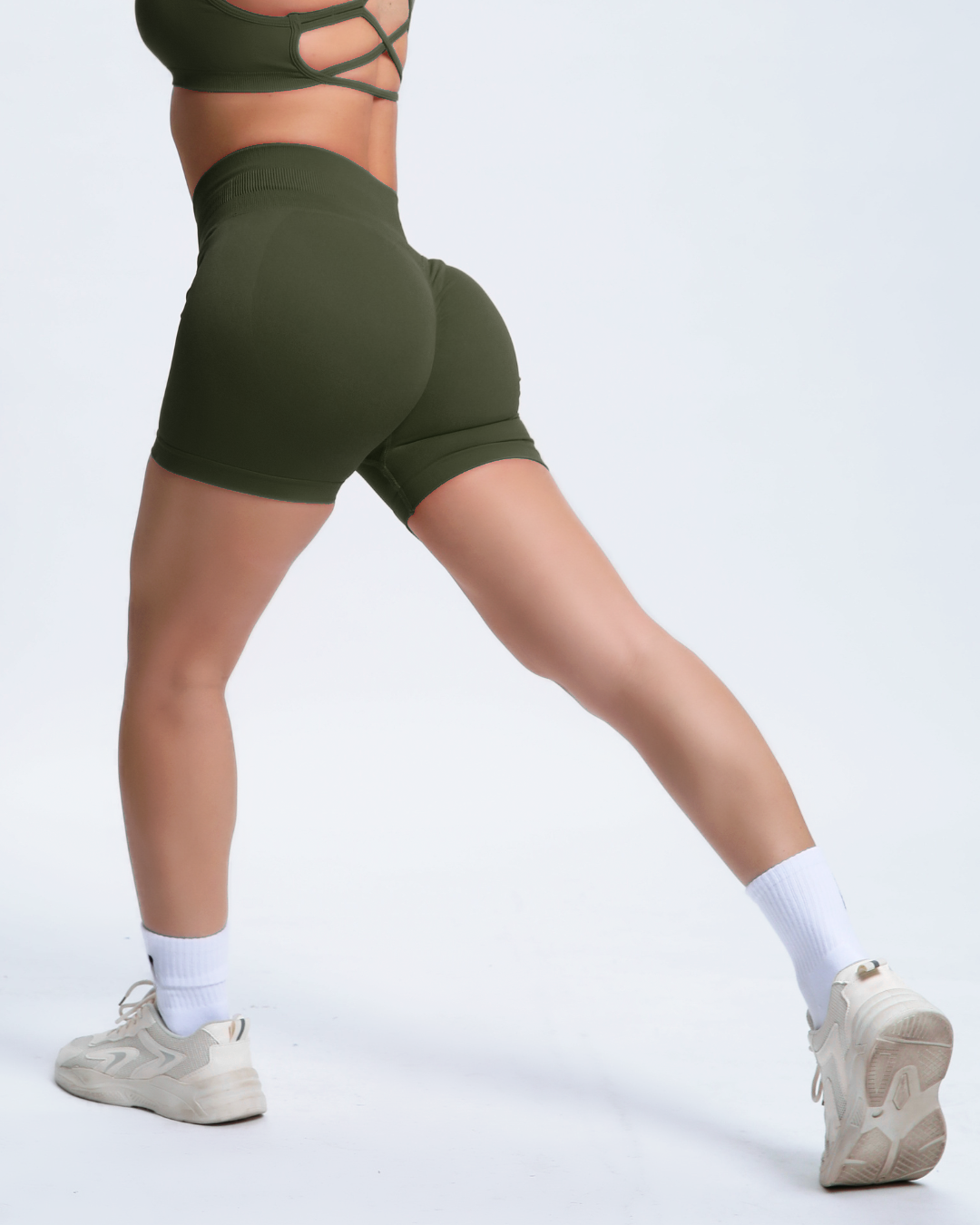 Joy | Short Sculptant avec Scrunch – Vert