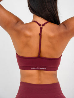 Luna | Premium Adjustable Sports Bra - Burgundy