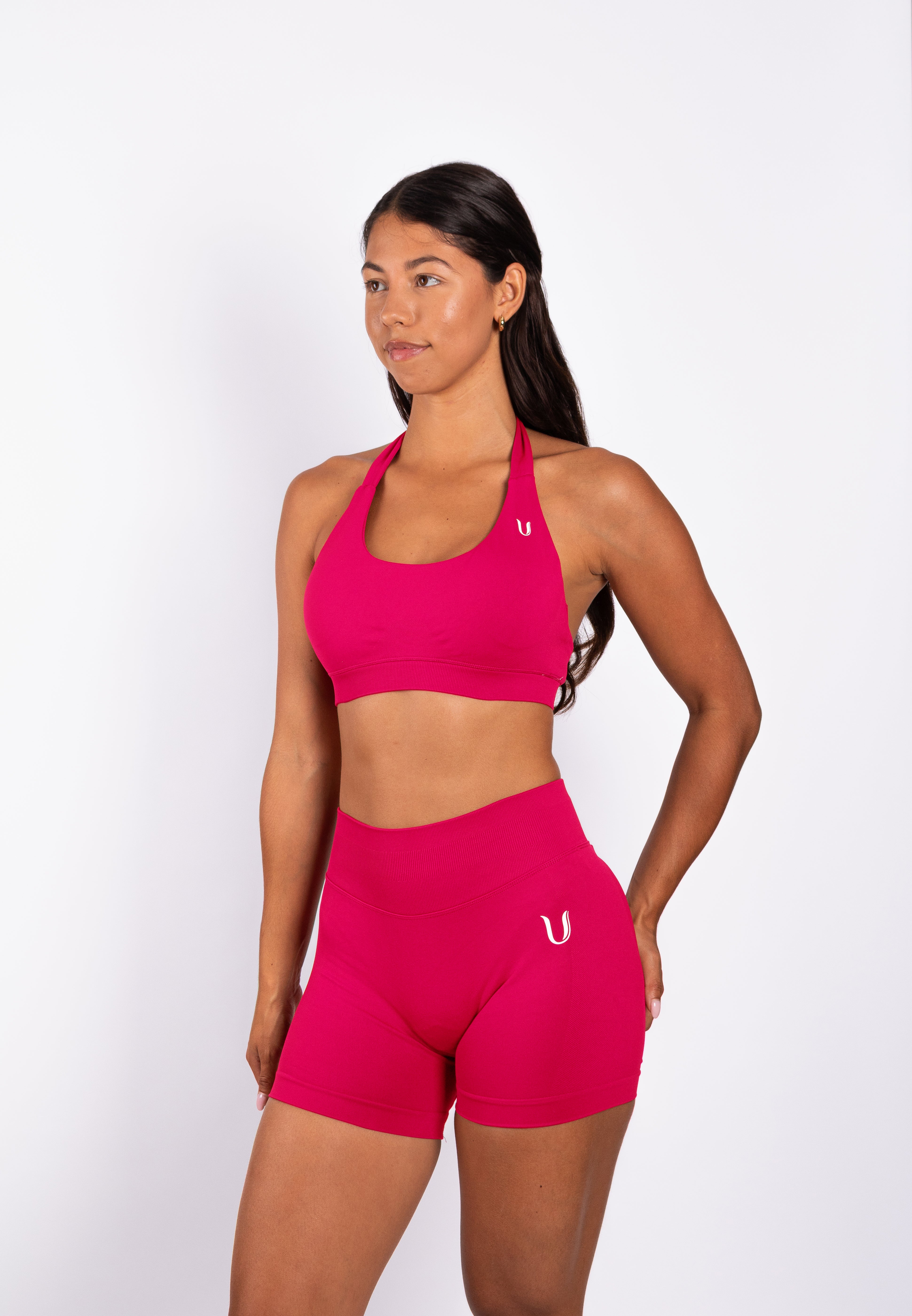 Beau | Halter Support Bra - Rose