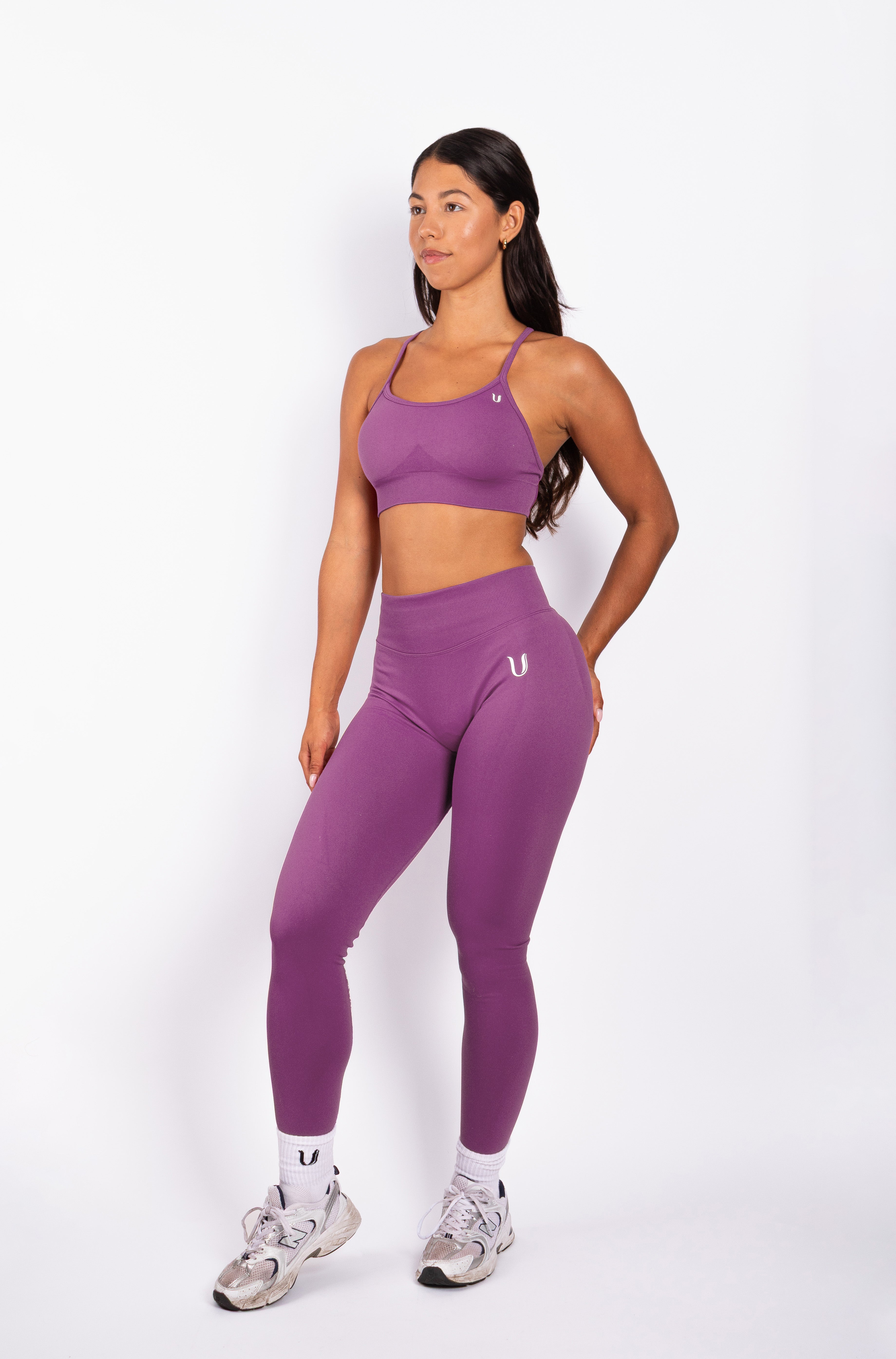 Beau | Premium High Performance Legging Scrunch - Violet
