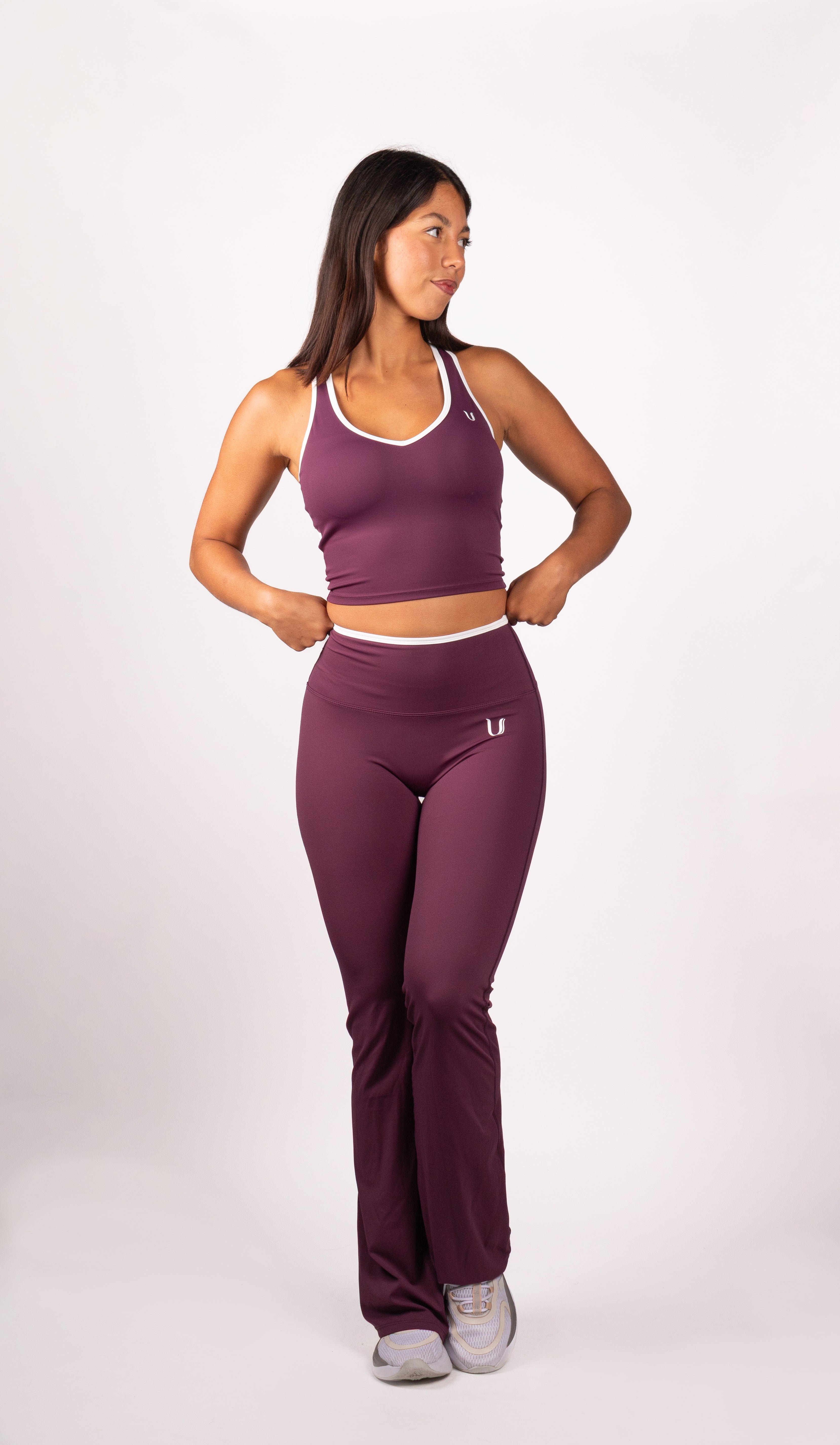 Ivy | Flare Legging – Bordeaux V2 - afbeelding 2