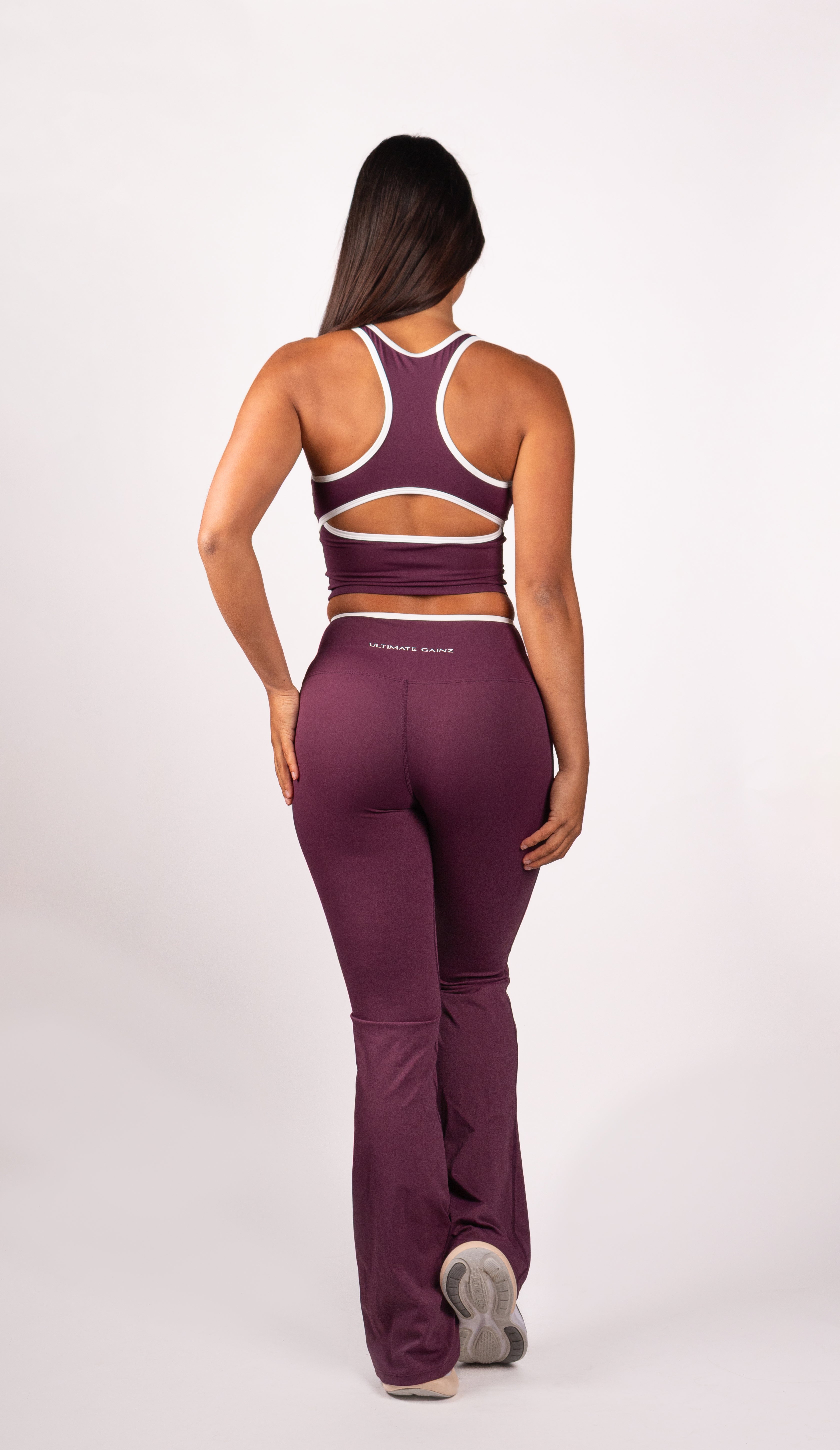 Ivy | Flare Legging – Bordeaux V2 - afbeelding 7