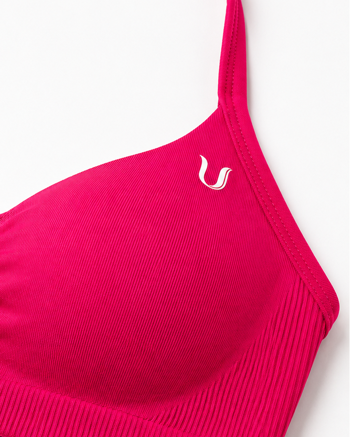 Beau | Halter Support Bra - Framboise