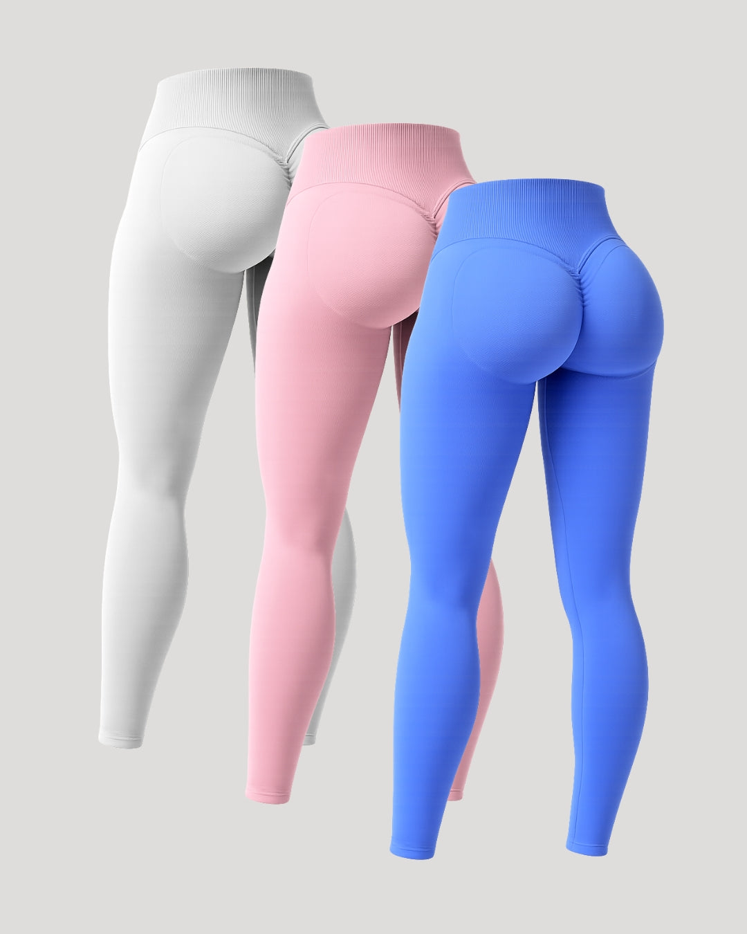 Beau | Premium High Performance Scrunch Legging – 3 Pack