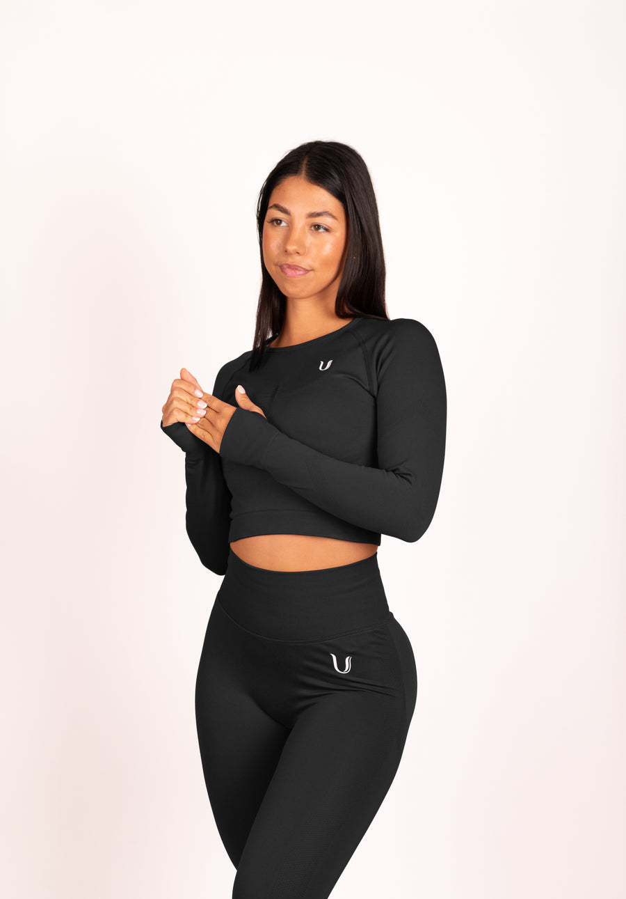 Leonie | Top Manches Longues Shirt - Noir