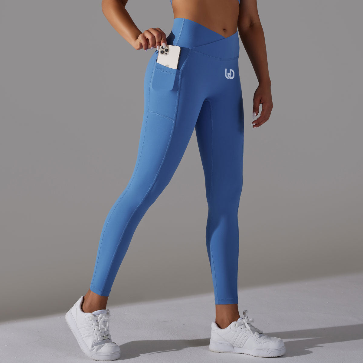 Mila | Ensemble Legging Top - Bleu