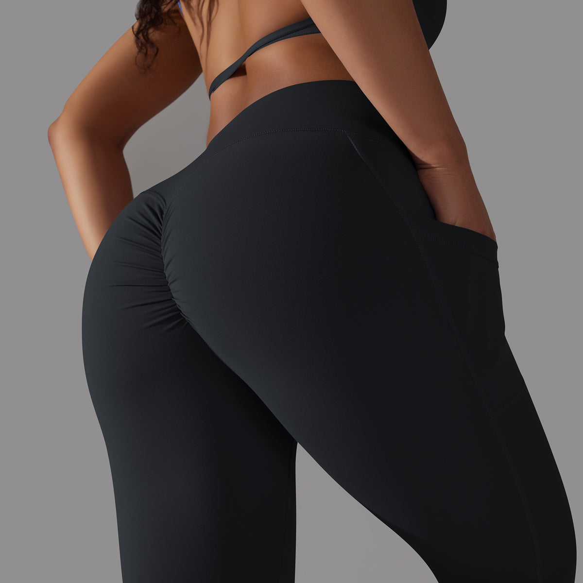 Mila | Ensemble Legging Top - Noir