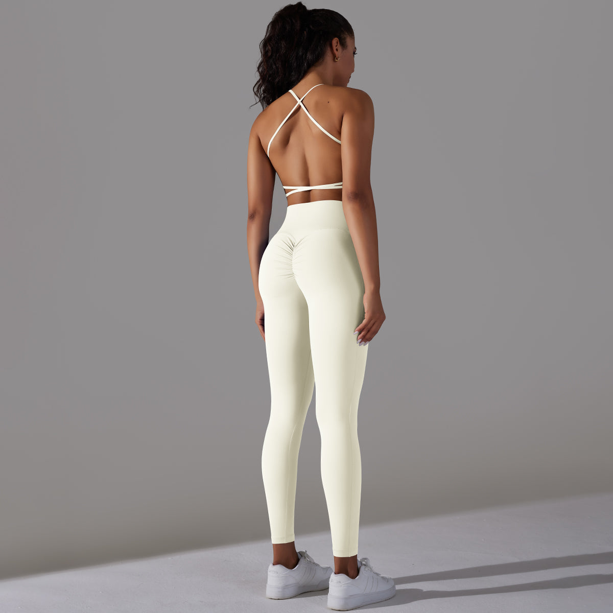 Mila | Legging-Top Set - White