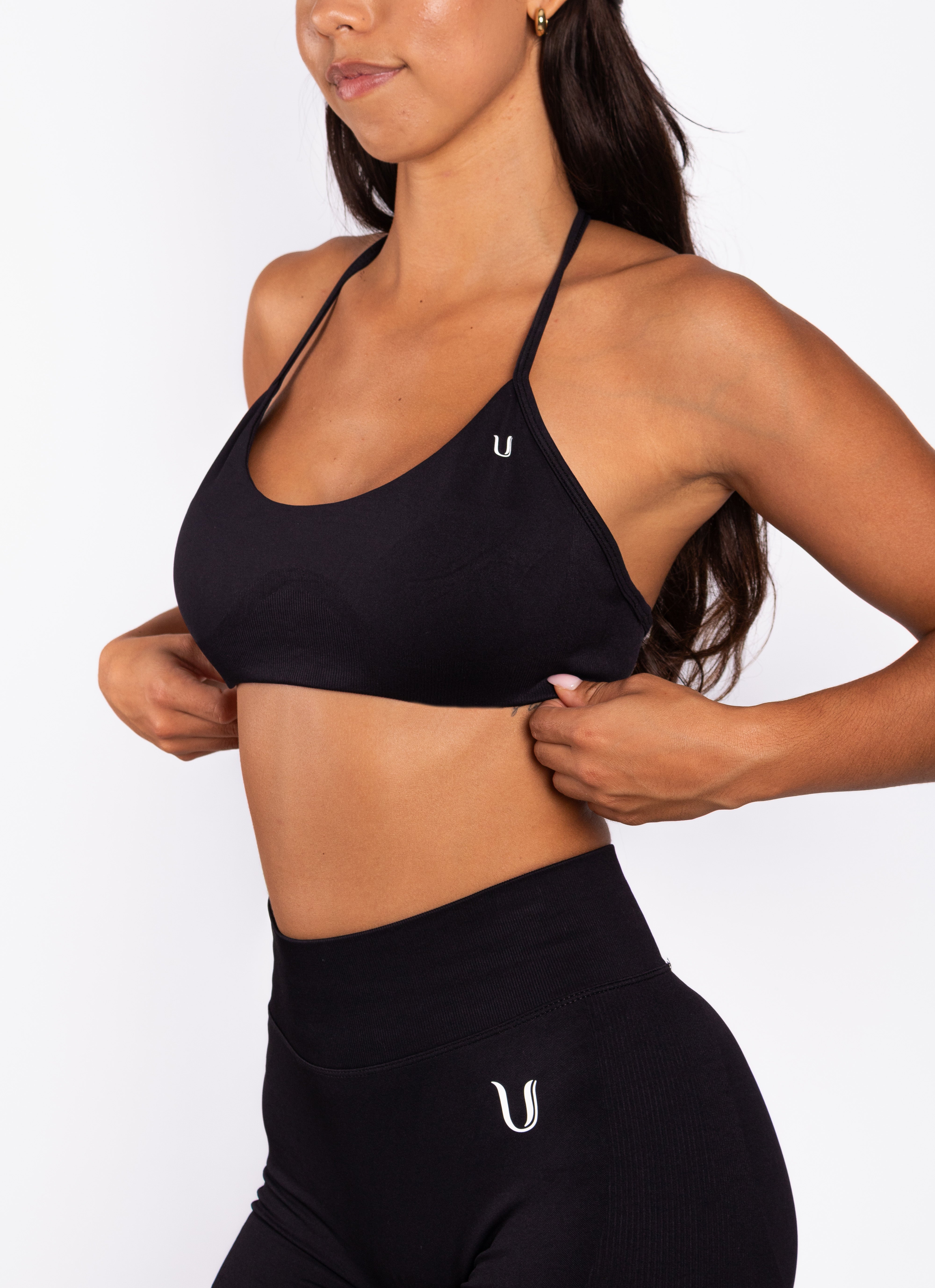 Nova | Seamless Open Back Bra – Black