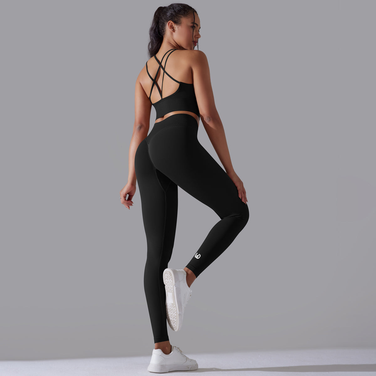 Daisy | Legging - Top Set - Black