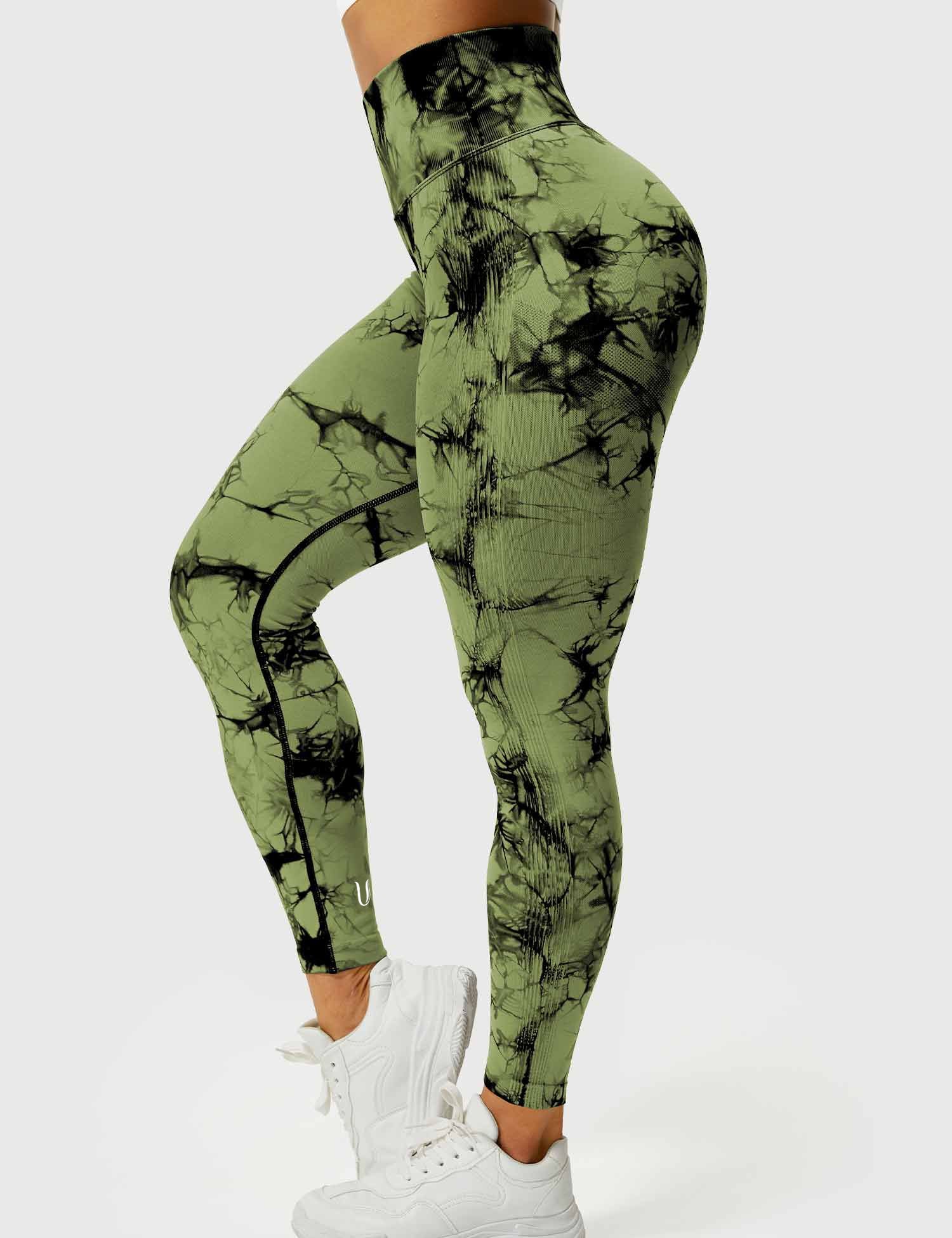 Aimy | Tie Dye Legging - OliveGreen