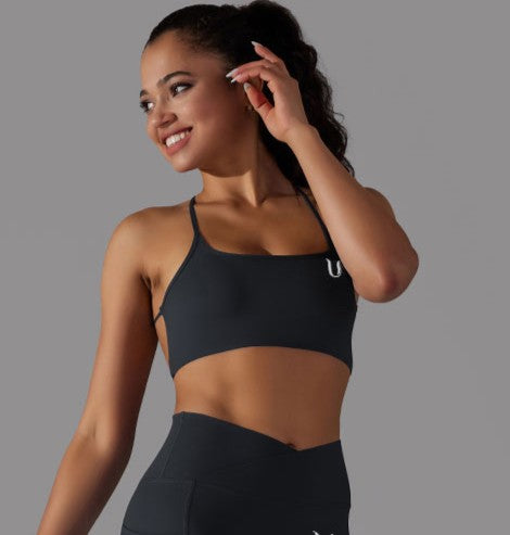 Mila | Strap Sports Bra - Black