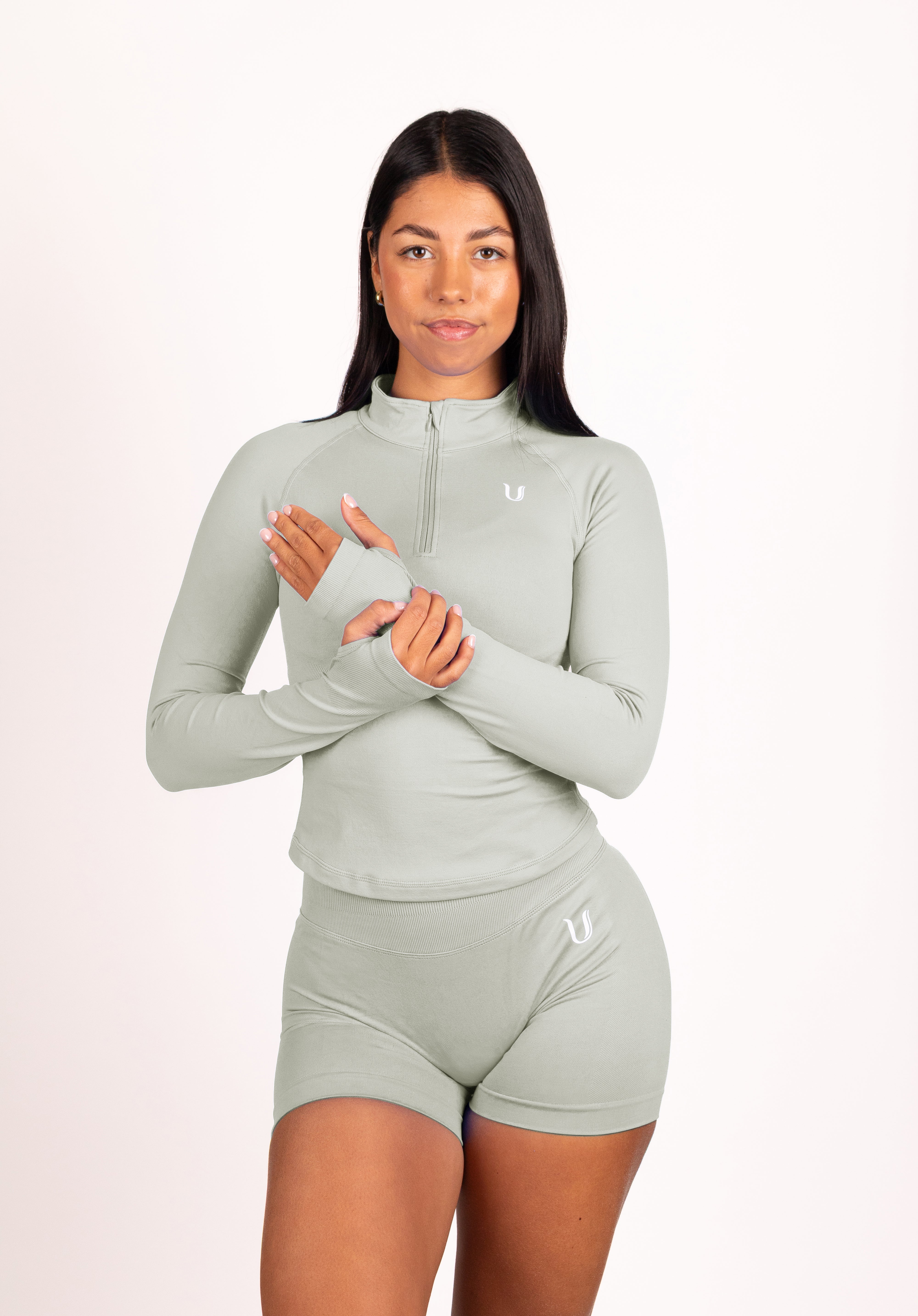 Beau | Premium High Performance Scrunch Shorts - Green