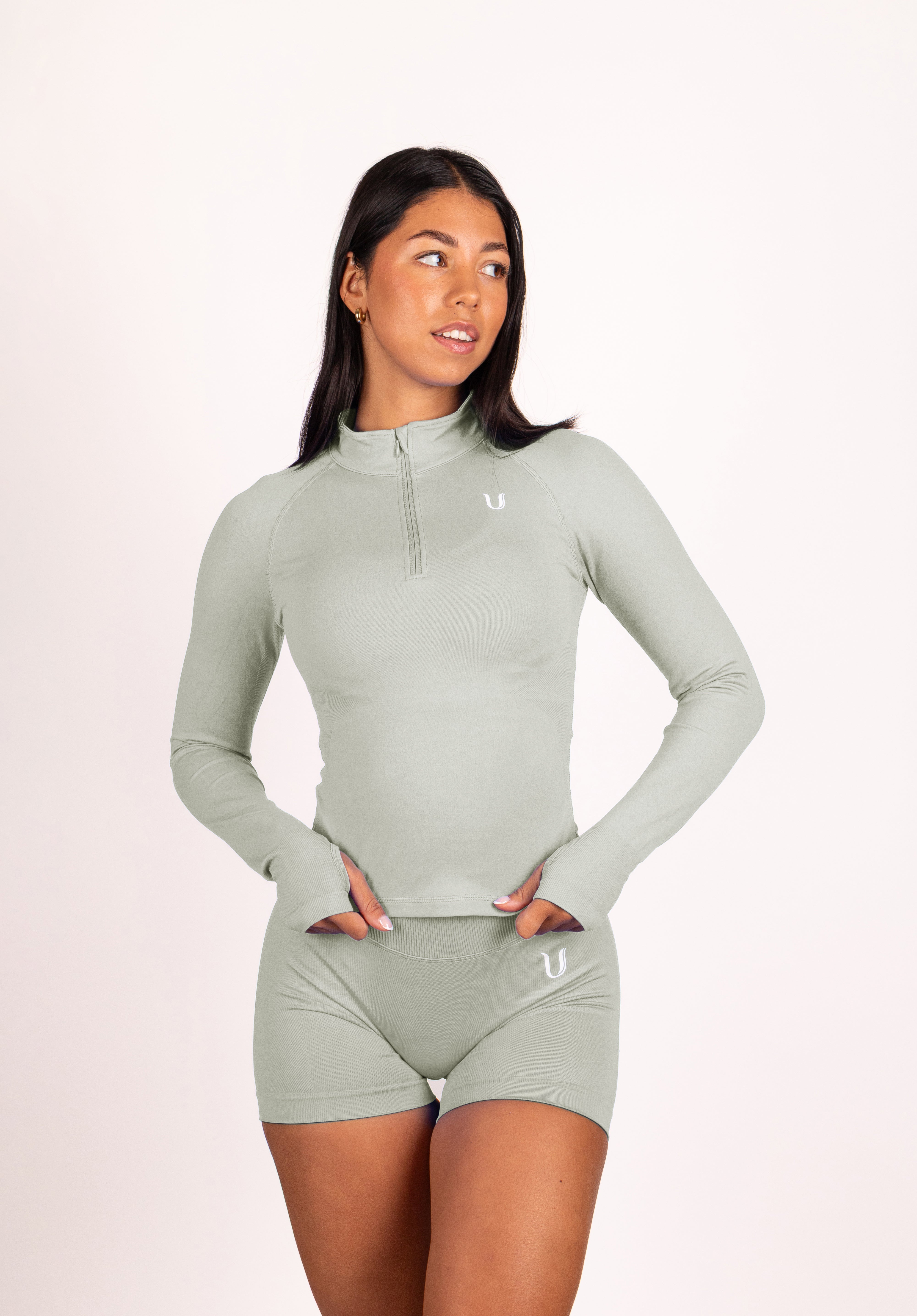 Beau | Premium High Performance Scrunch Shorts - Green