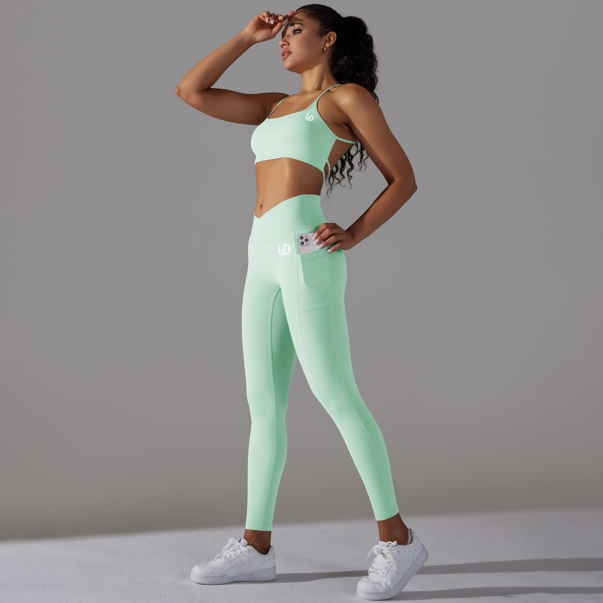 Mila | Ensemble Legging Top - Vert