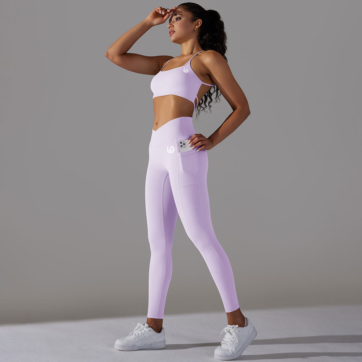 Mila | Ensemble Legging Top - Rose