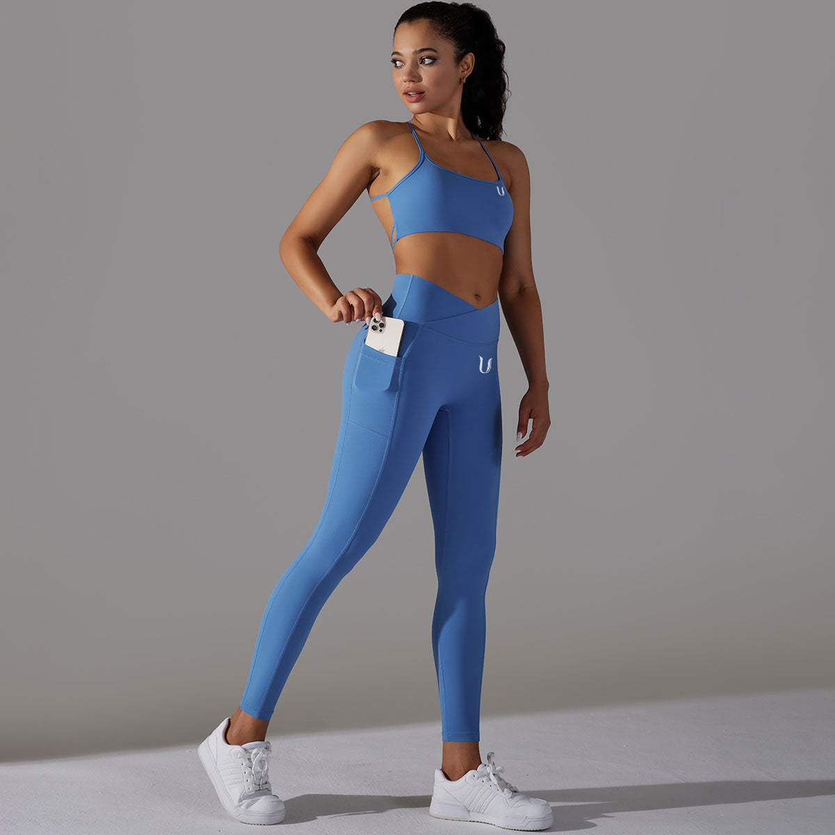 Mila | Legging-Top Set - Blue