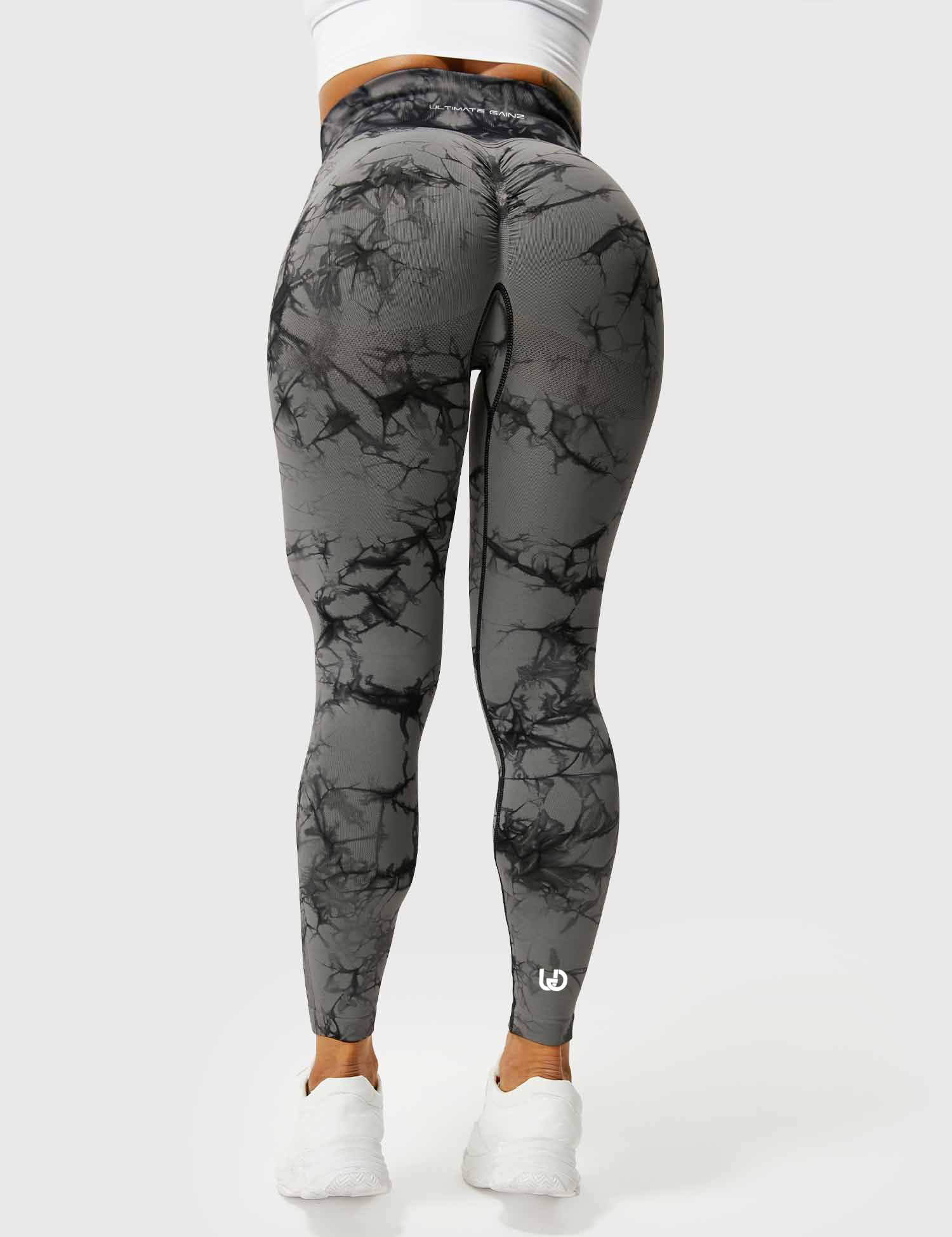 Tie Dye Legging Donkergrijs