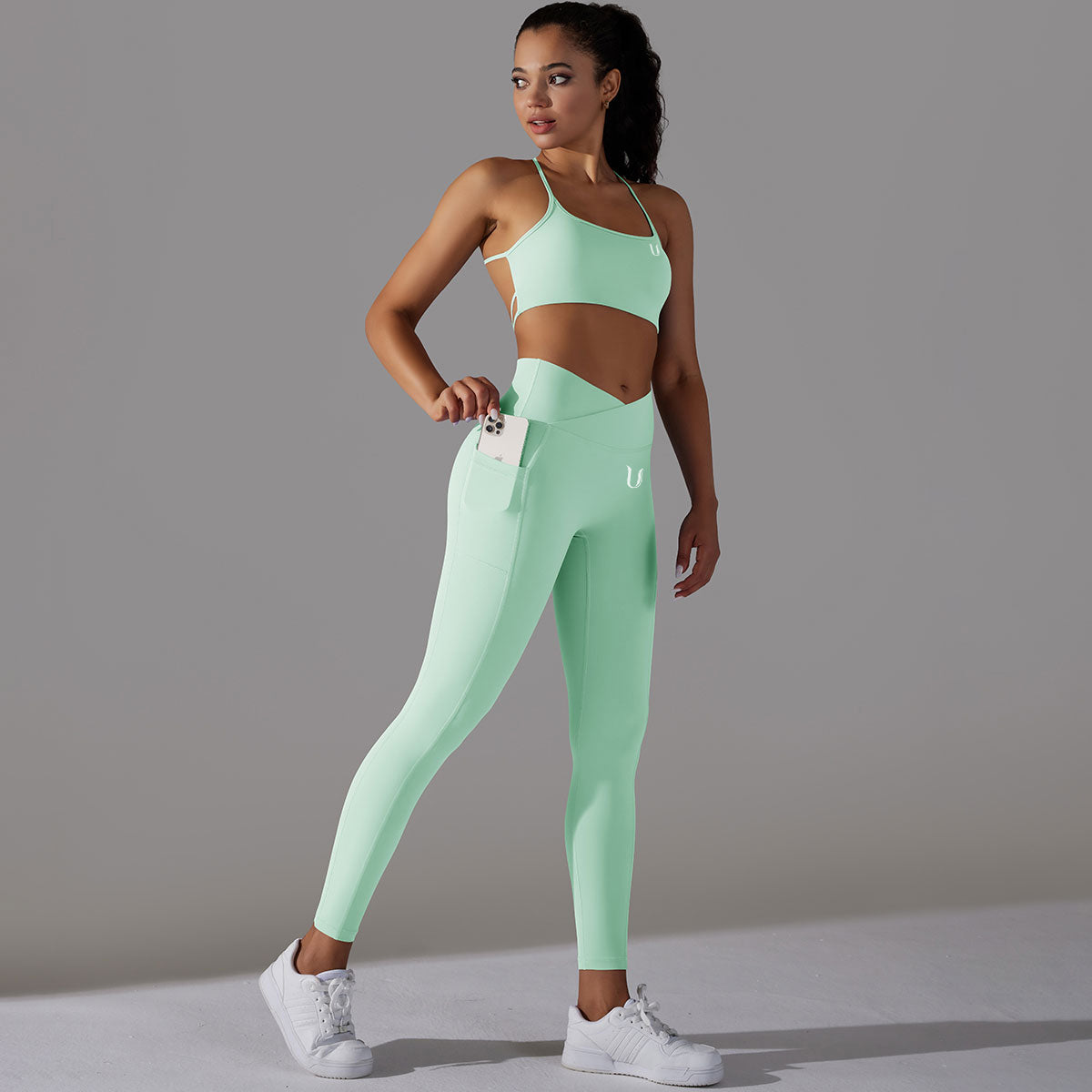 Mila | Legging-Top Set - Green