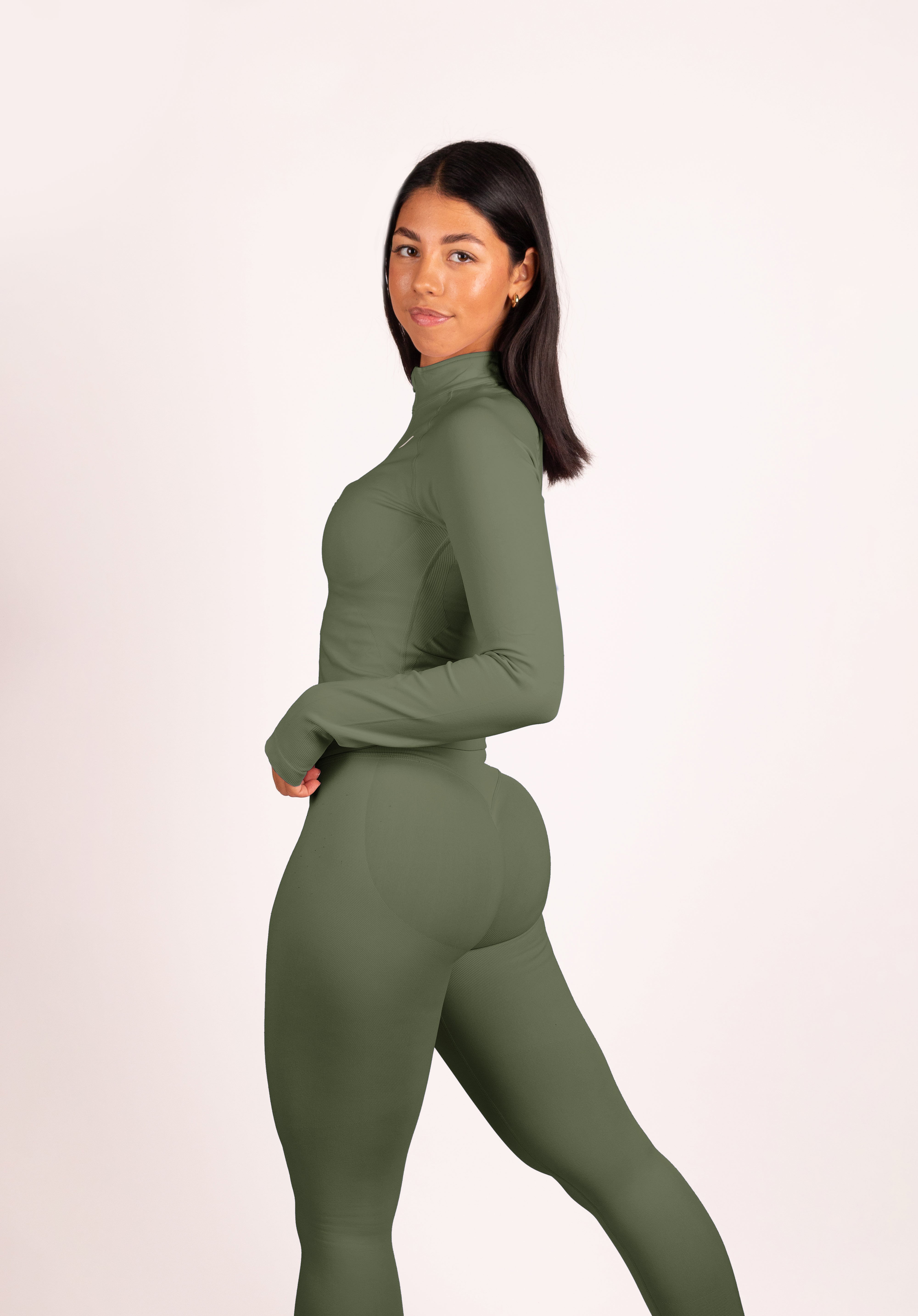 Beau Premium High Performance Scrunch Legging Groen - Dames sportkleding afbeelding 12