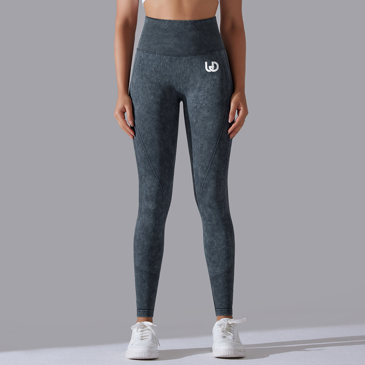 Jane | Legging Repli Motifs - Noir