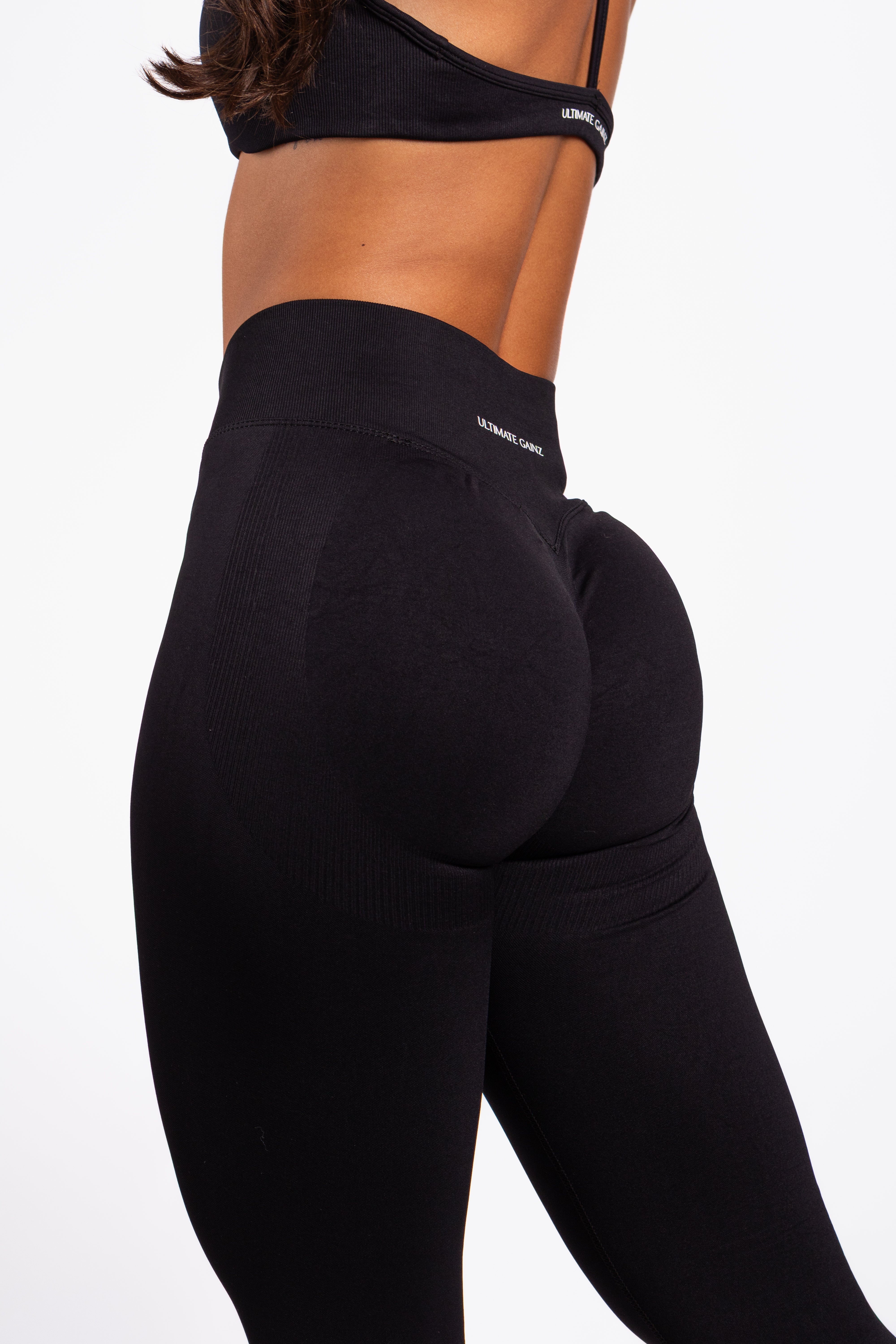 Nova | Legging Sans Couture Gainant – Noir
