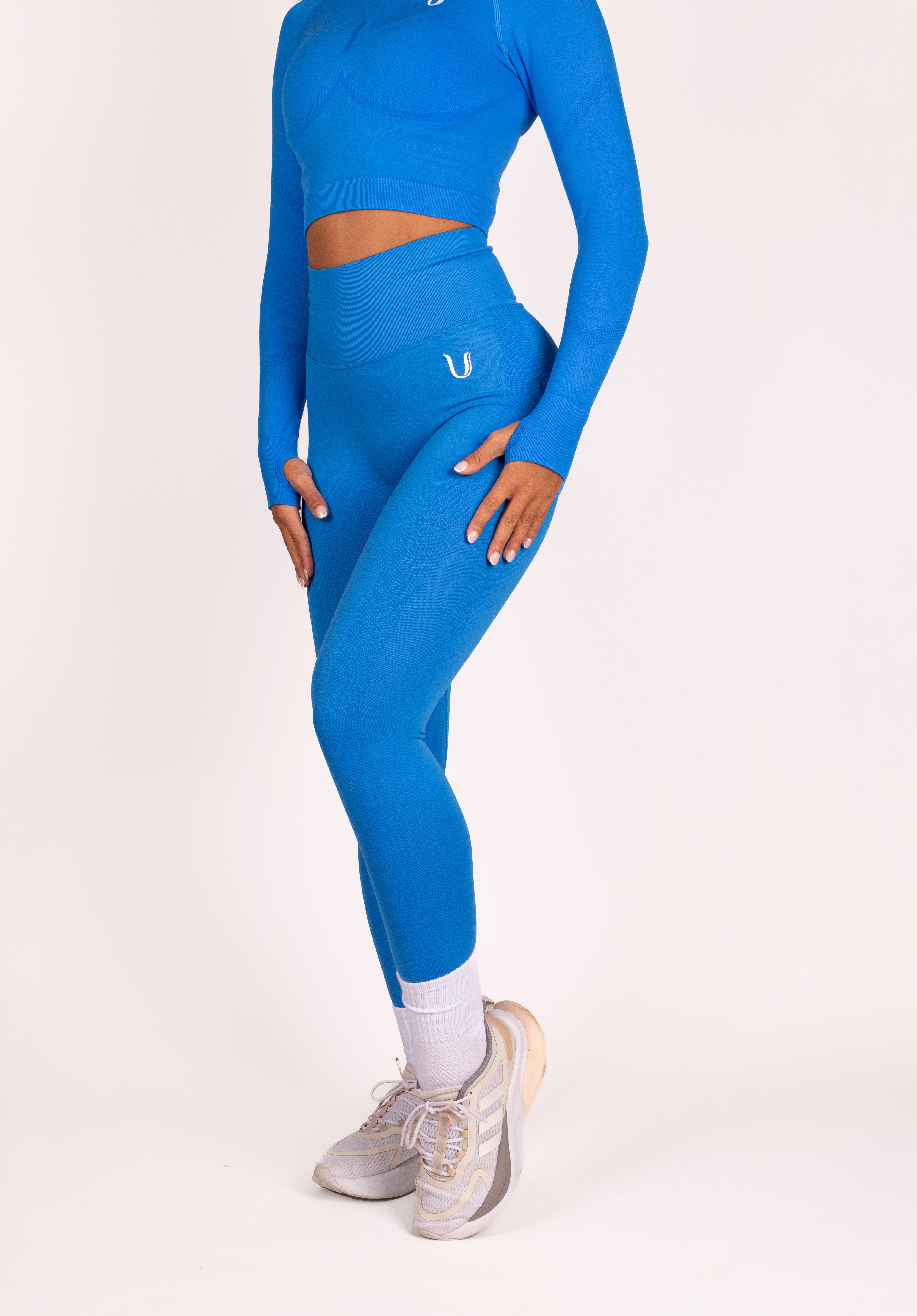 Leonie Premium Scrunch Legging Blauw - Dames sportkleding afbeelding 6