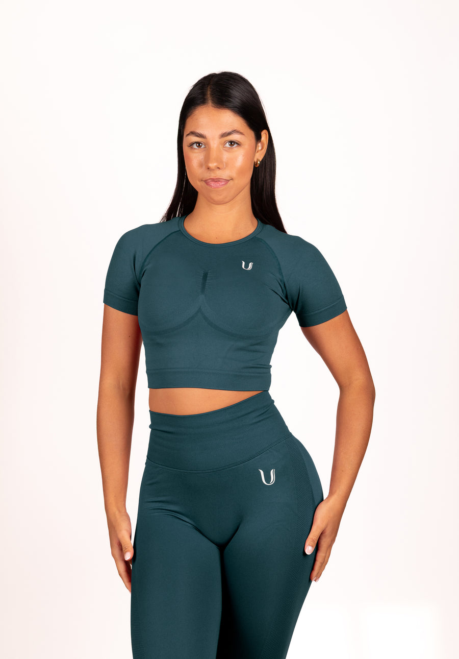 Leonie | Top Shirt - Bleu Vert