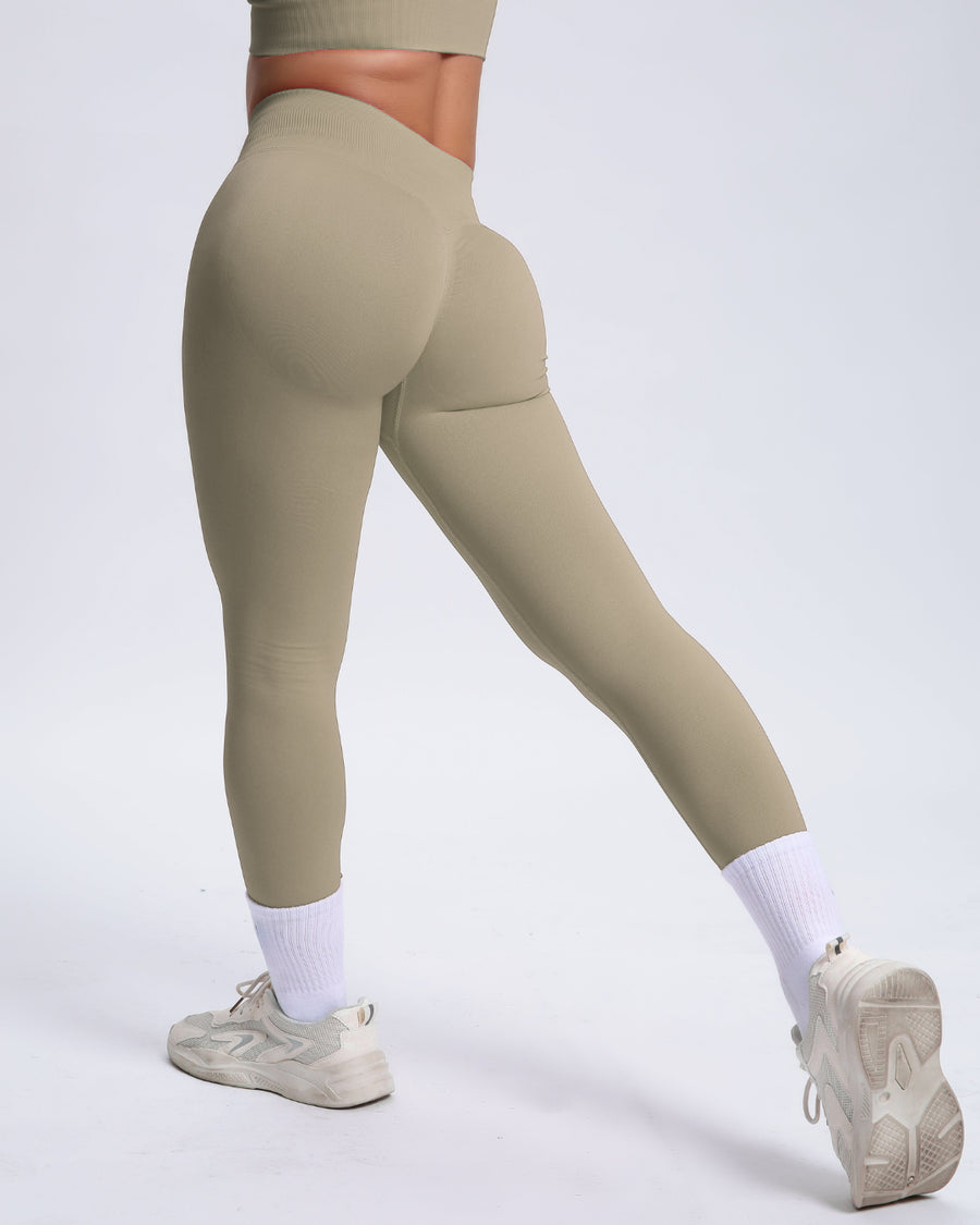 Joy | Legging Sculptant avec Scrunch – Beige
