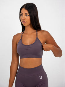 Luna | Premium Adjustable Sports Bra - Dusty Purple