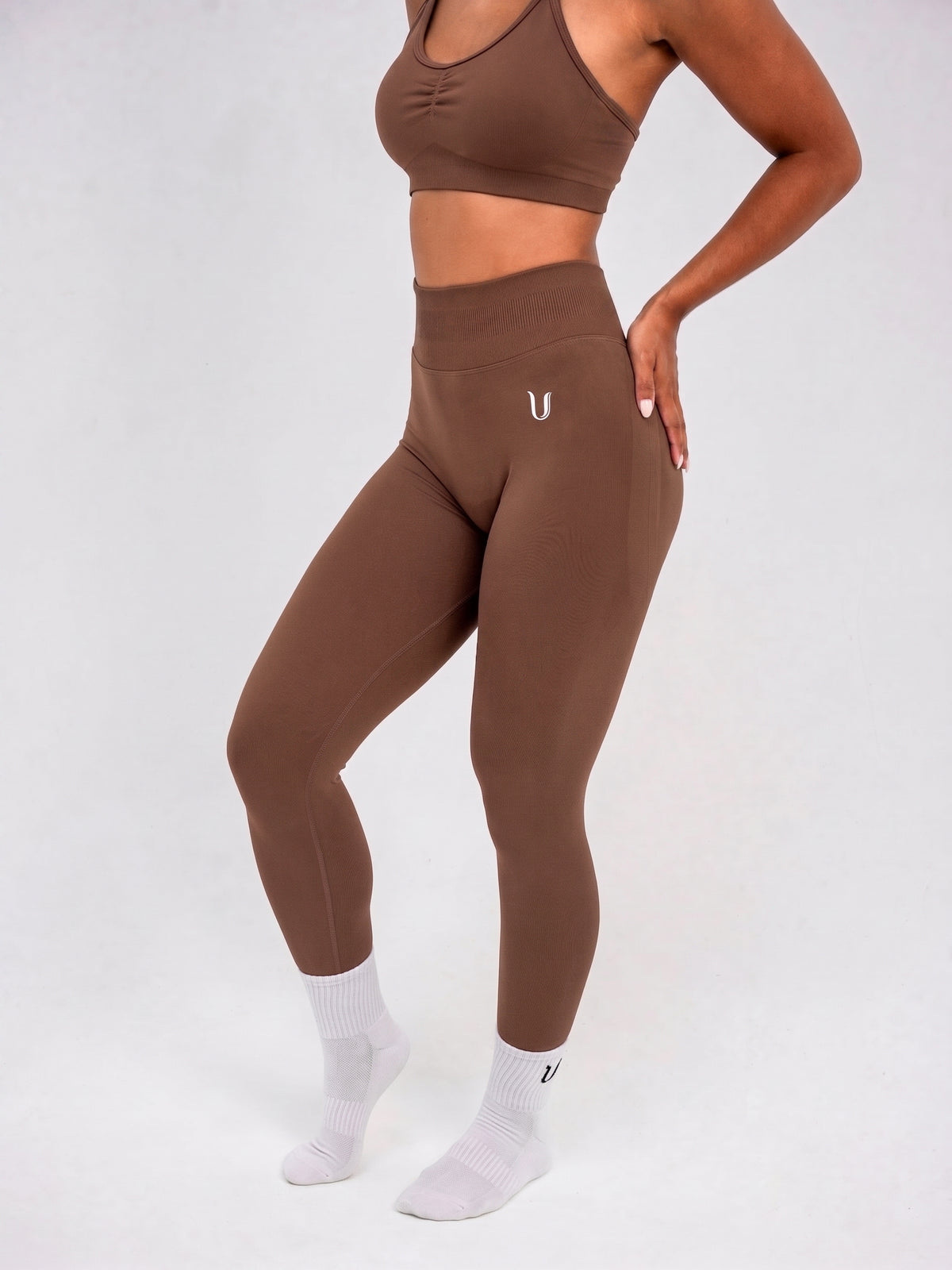 Luna | Premium Seamless Scrunch Legging - Bruin