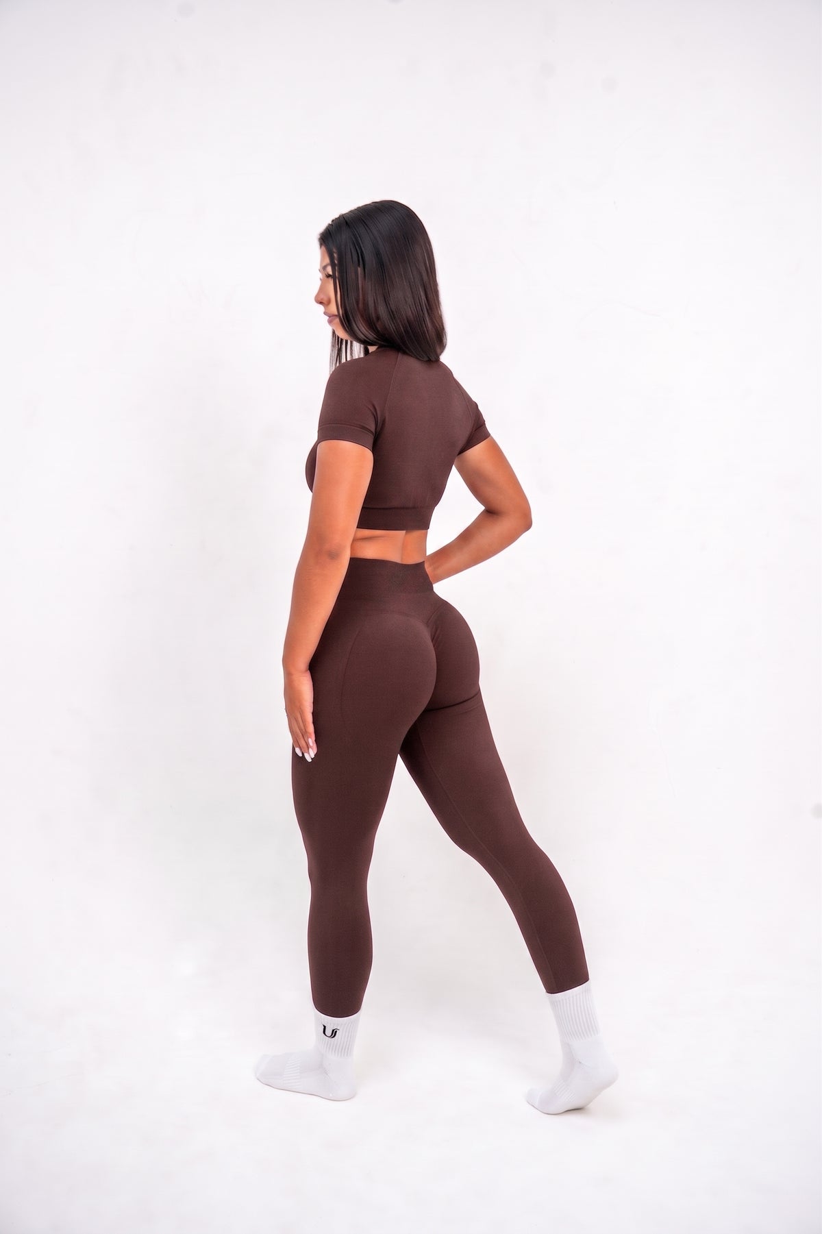 Luna | Premium Seamless Scrunch Legging - Bruin