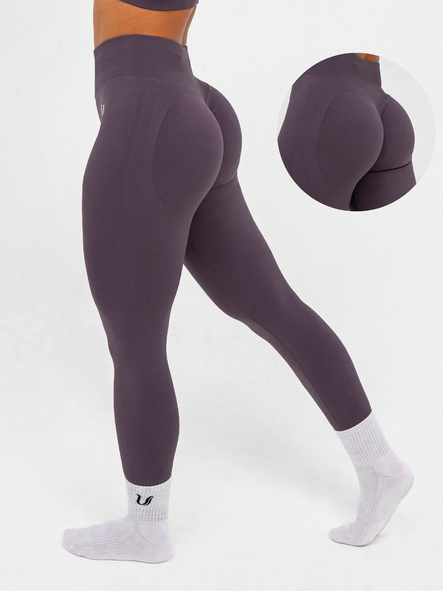 Luna | Premium Seamless Scrunch Legging - Mauve