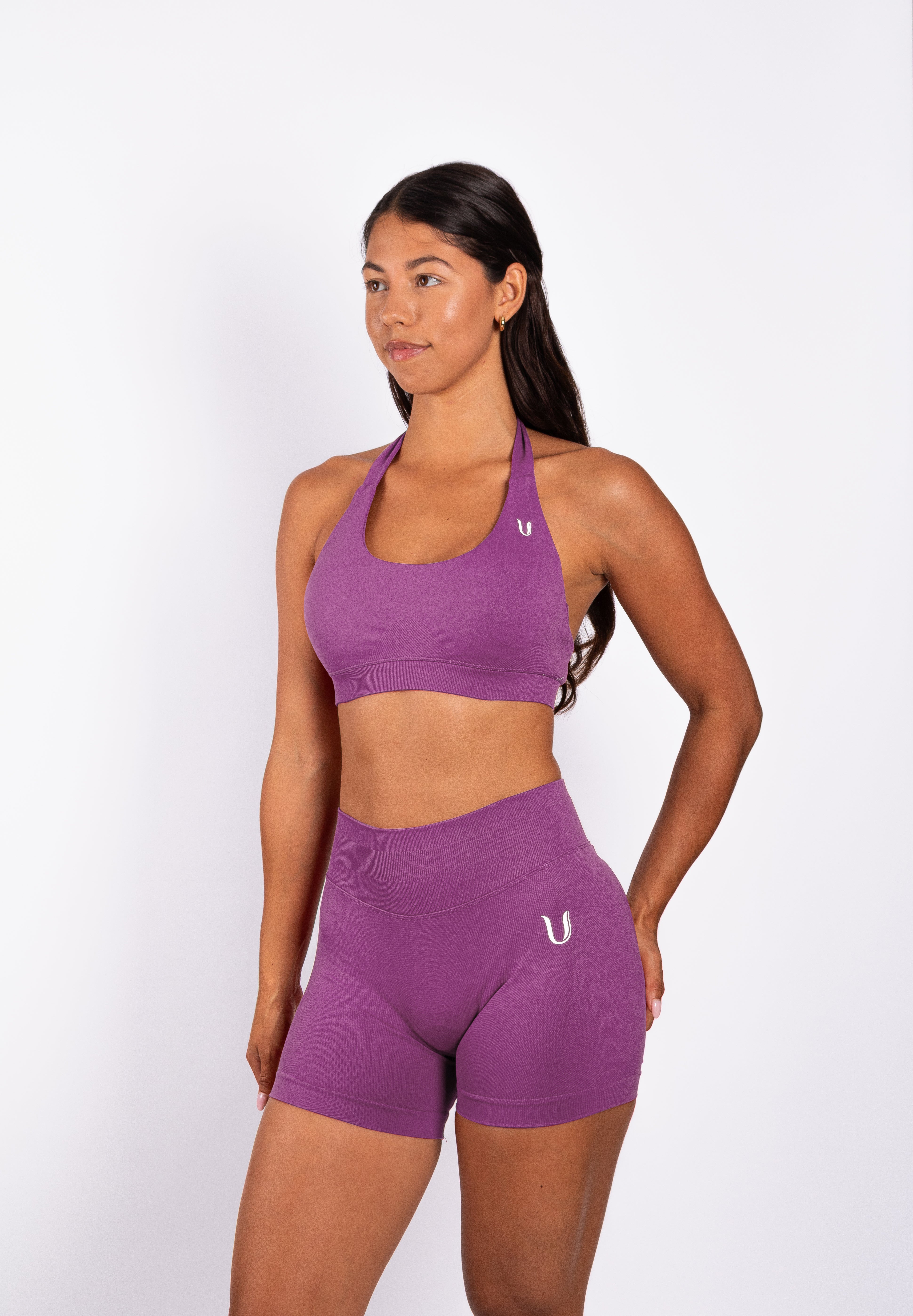 Beau | Halter Support Bra - Purple