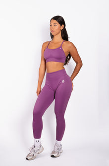 Beau | Premium High Performance Scrunch Leggings - Purple