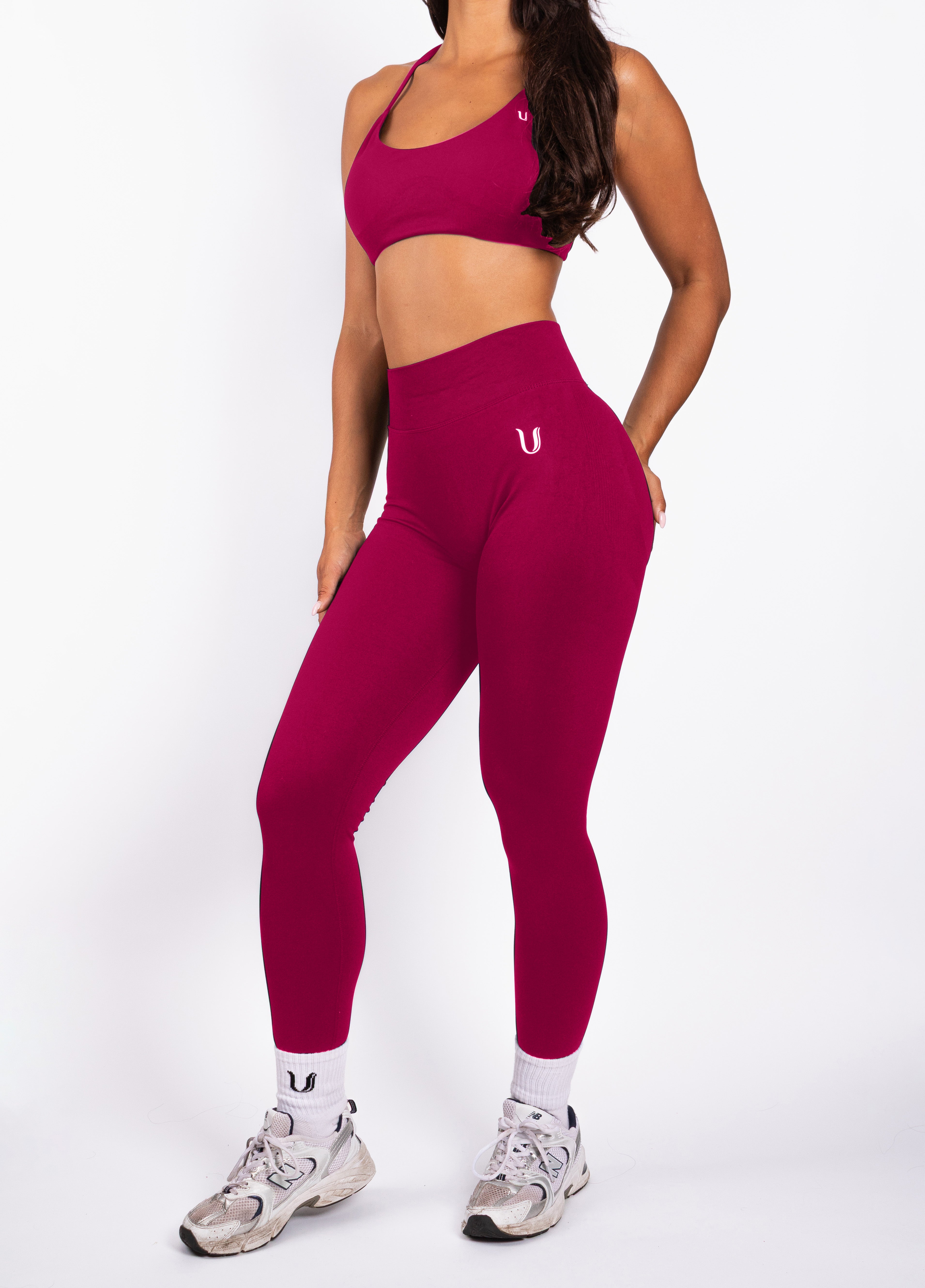 Nova | Seamless Shaping Leggings – Raspberry