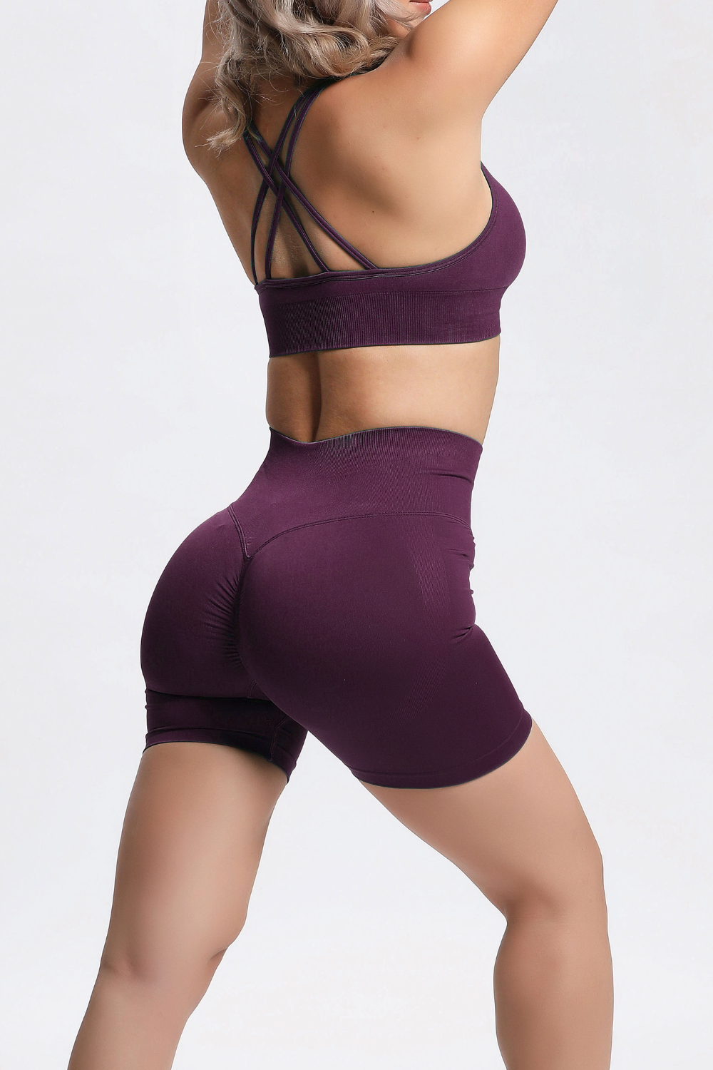 Olivia | Seamless Power Short - Purple