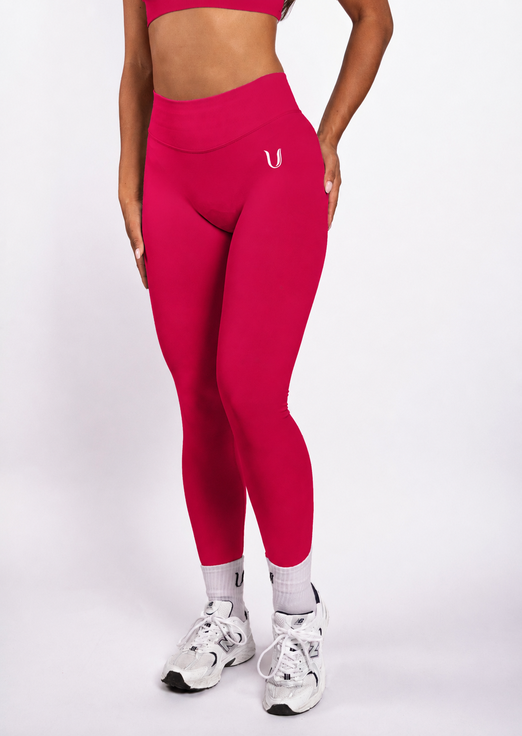 Beau | Premium High Performance Legging Scrunch - Rose