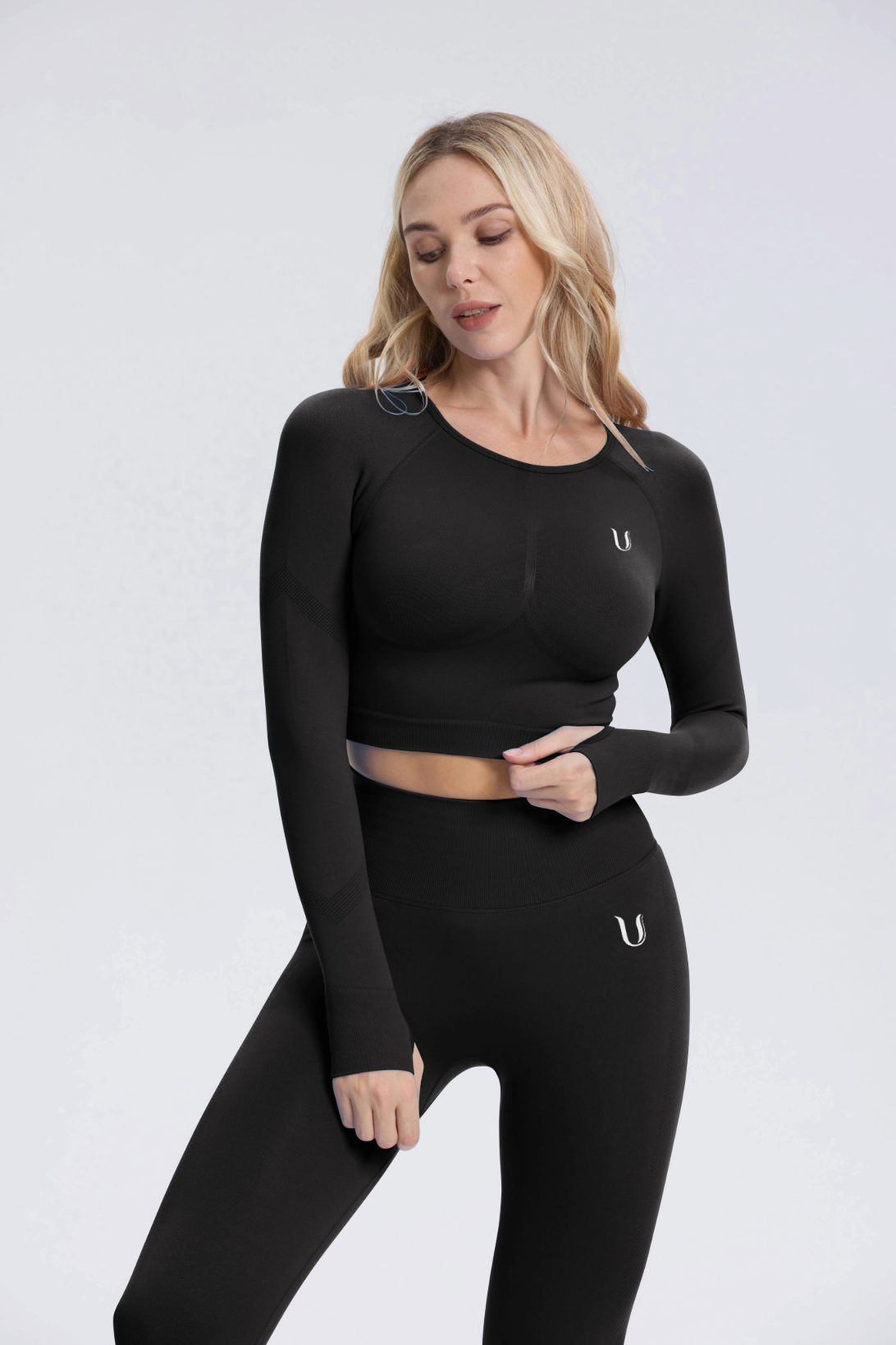 Leonie | Long Sleeve Top Shirt - Black