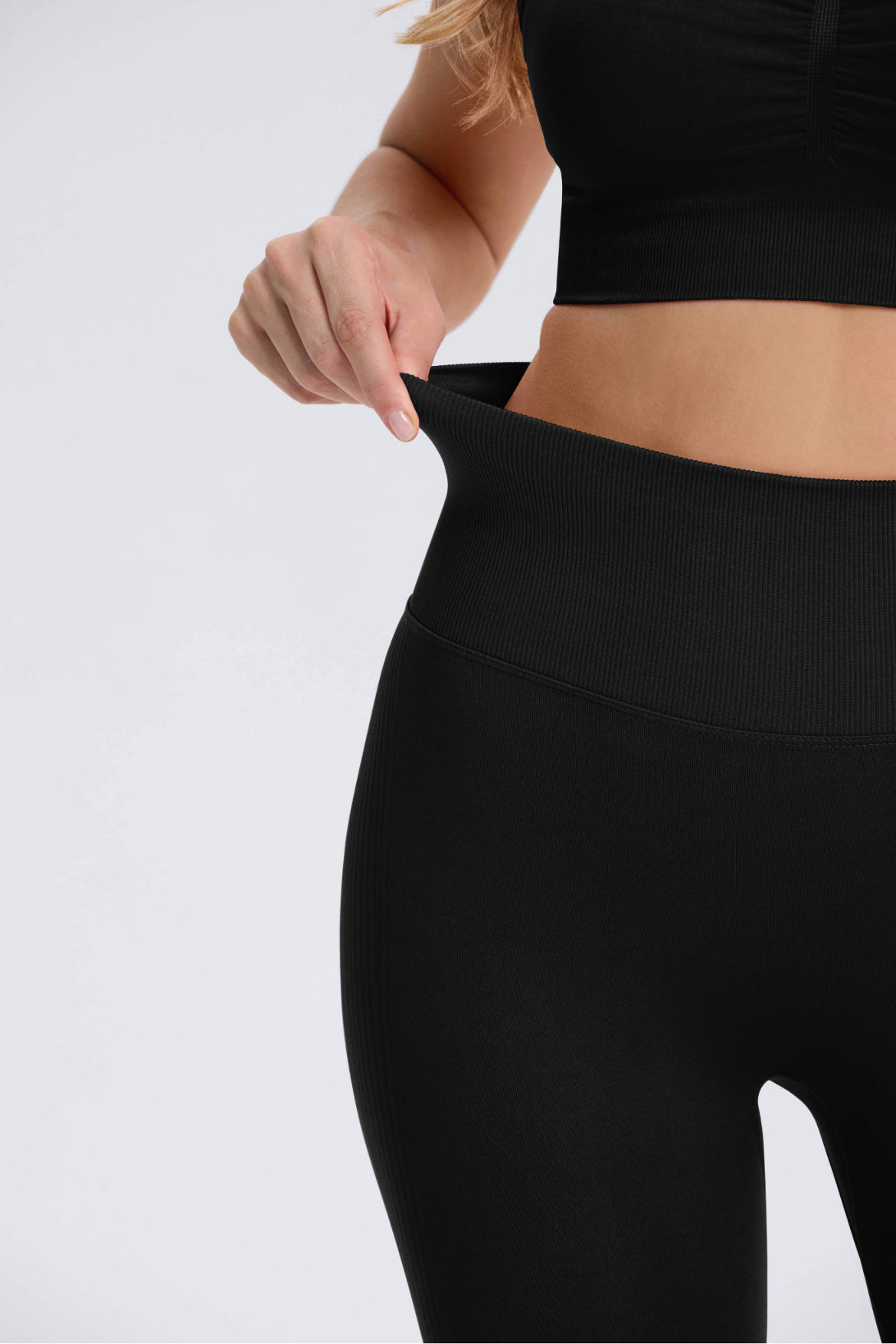 Maeve | High Waist Scrunch Legging - Black