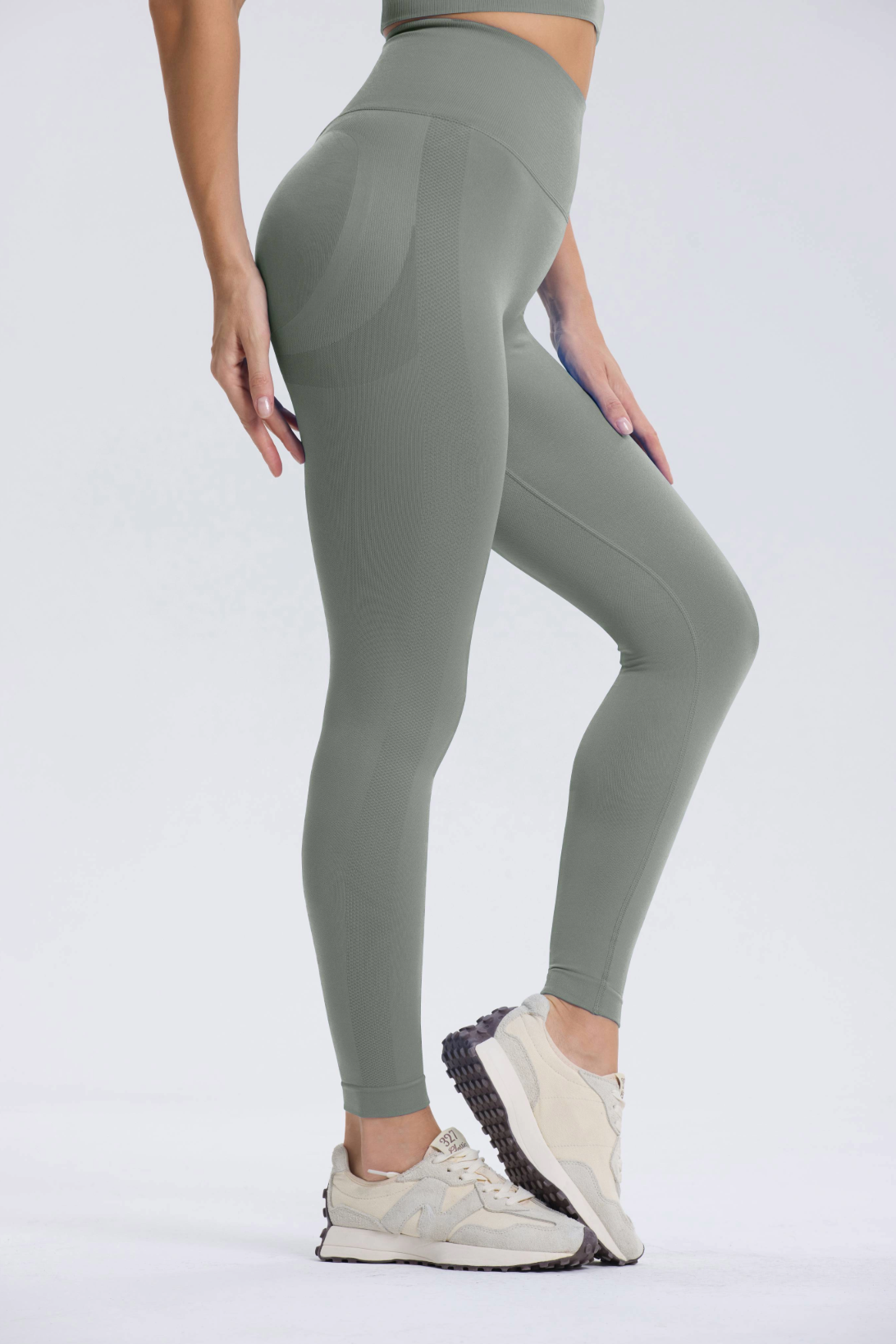 Leonie | Premium Scrunch Legging - Gray