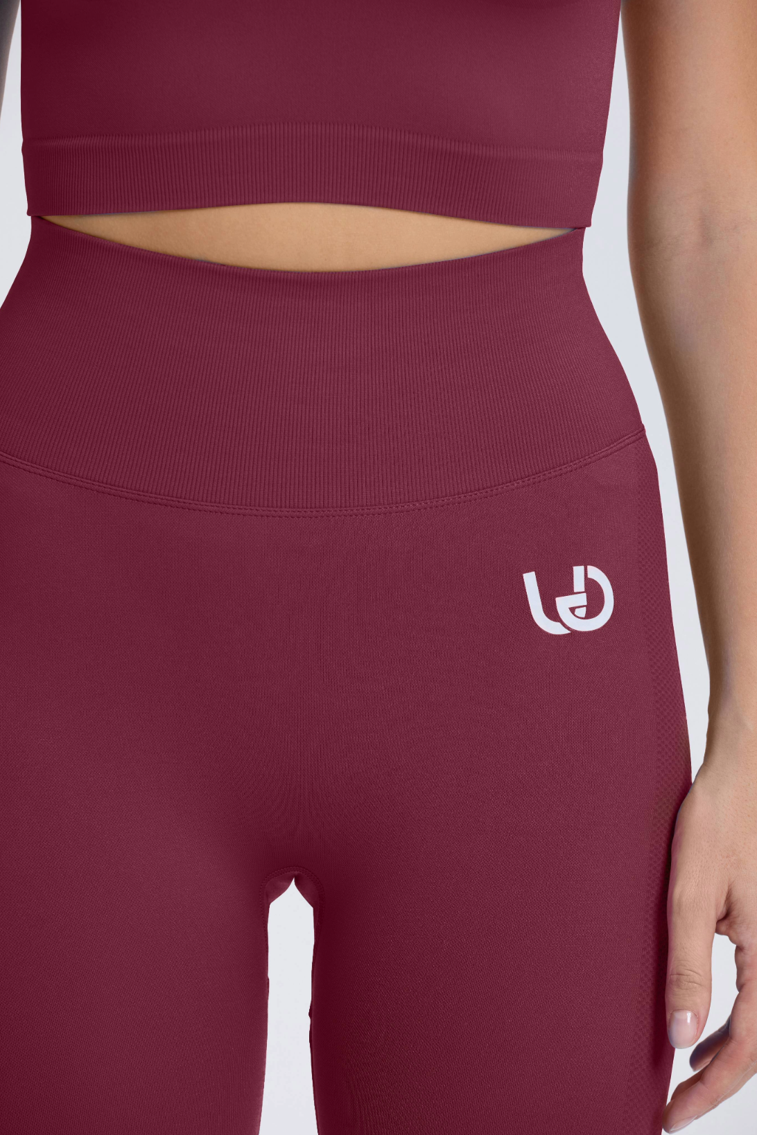 Leonie | Premium Scrunch Legging - WineRed