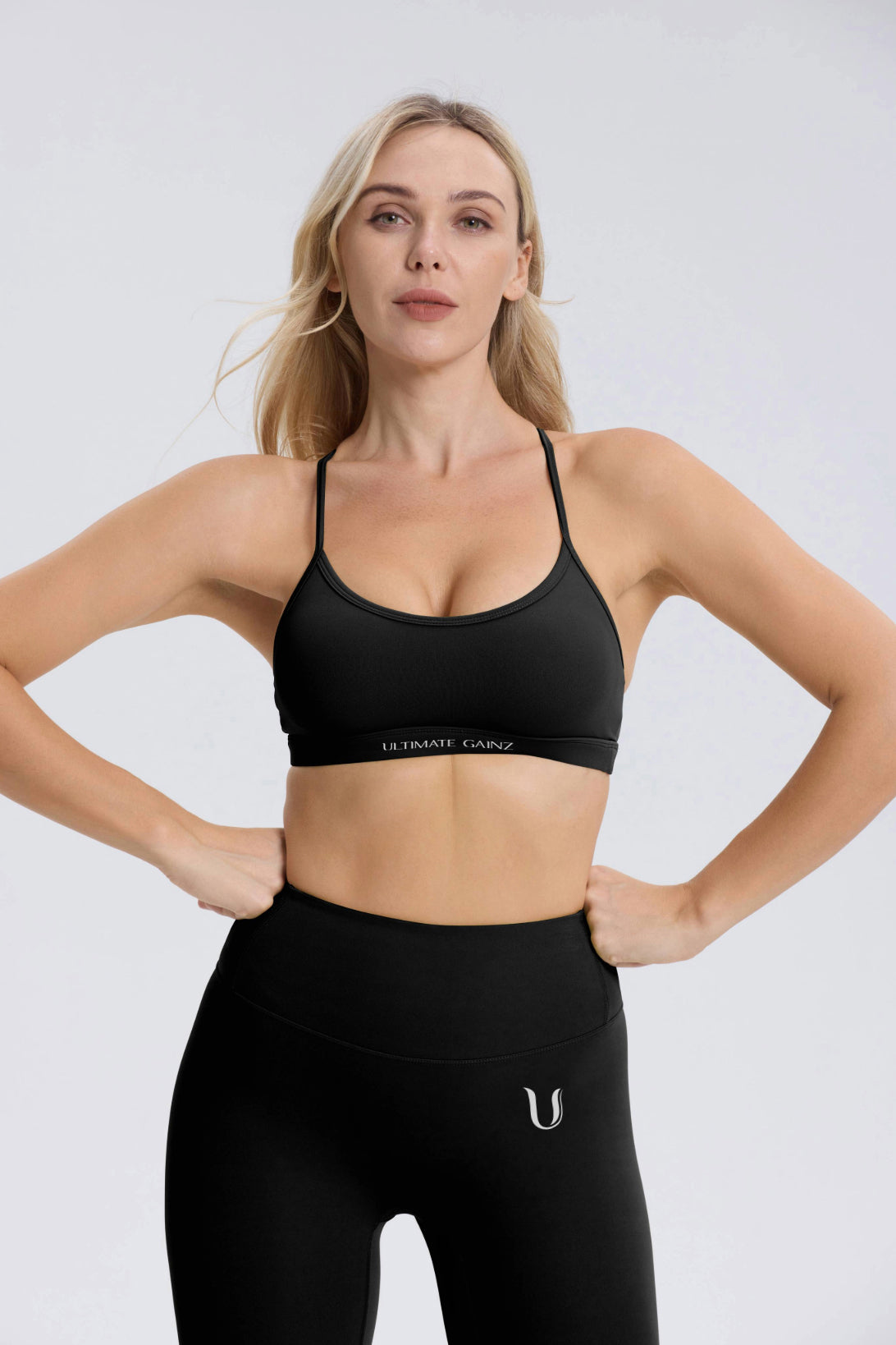 Hailey Set | Seamless Top Legging - Black