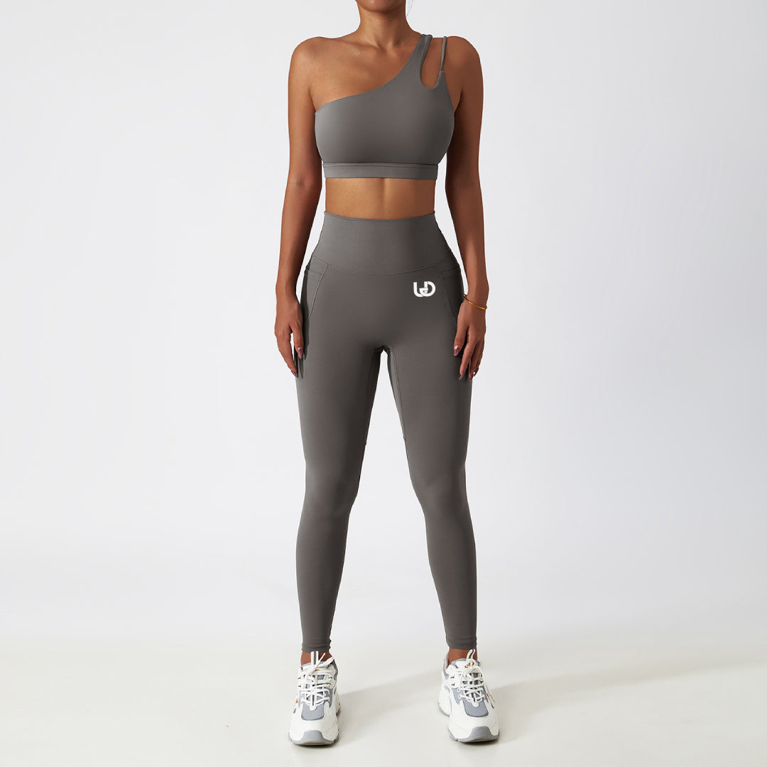 Palmer | Legging Met Zakken Grijs - Ultimate Gainz